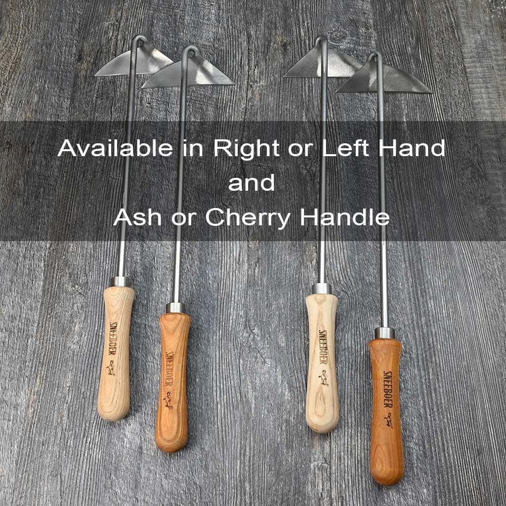 Sneeboer Hand Hoe Stainless Steel Hand-Forged Ash-Left Hand Dutch NEW - Image 2