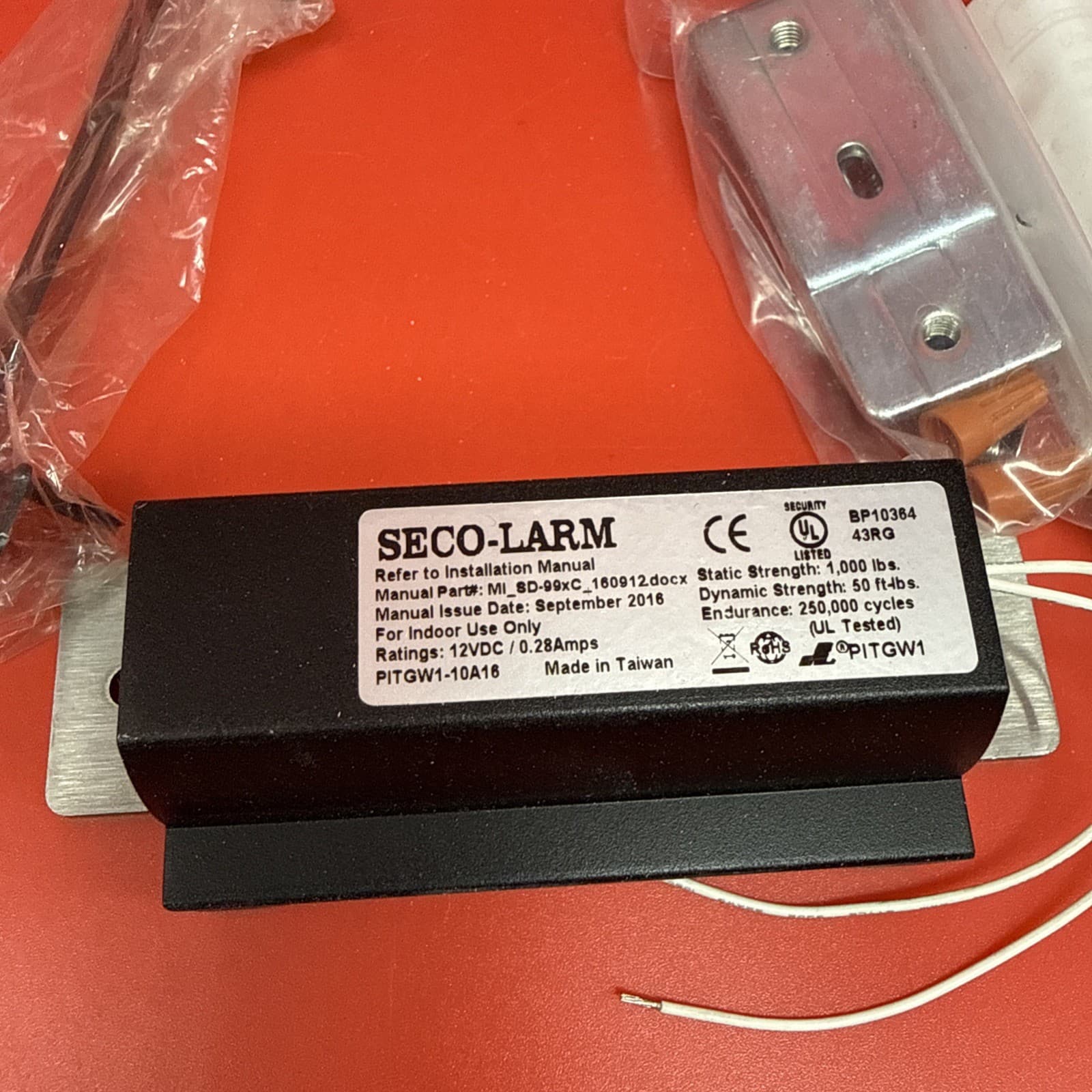 Seco-Larm SD-955C Fail-Safe Electric Door Strike 1000lbs Cylindrical Door Lock - Image 4