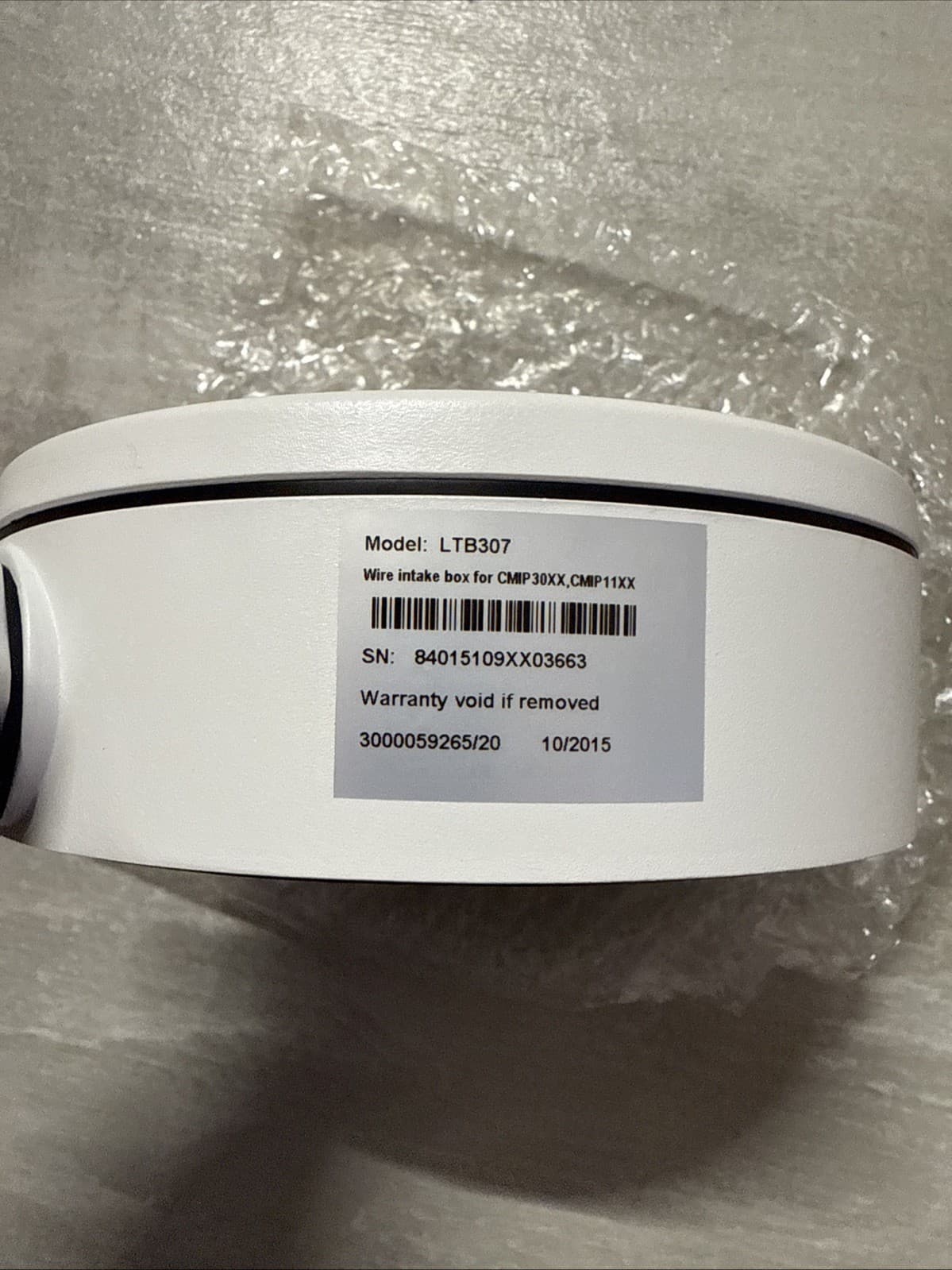 LTS LTB307 Wire Intake Box For CMIP30XX CMIP11XX Box/Body White LTB301 Wired - Image 3