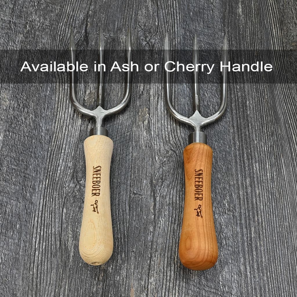 Sneeboer Round Tine Garden Hand Fork Stainless Steel Hand-Forged Digging NEW - Image 2