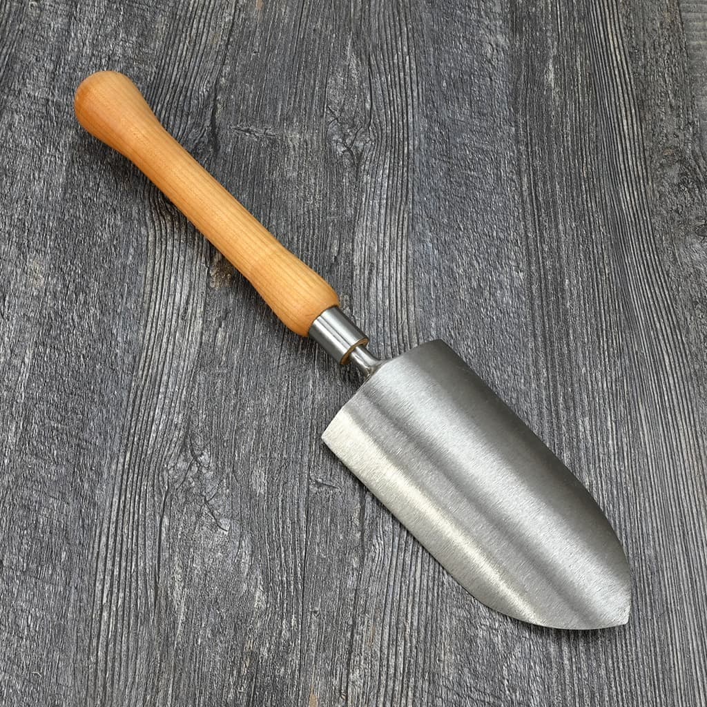 Sneeboer Half Round Transplanting Trowel - Bulb Handle Stainless Steel Dutch NEW - Image 3