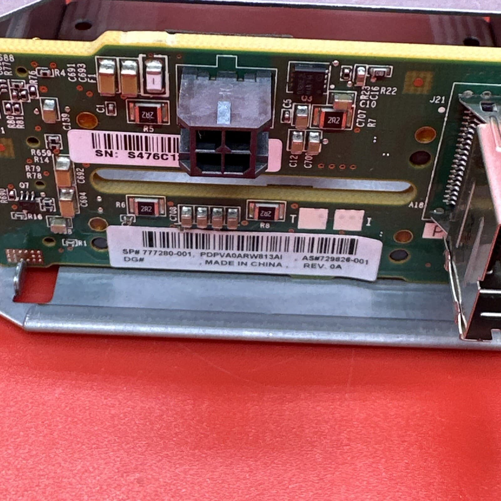 HP 777840-001 729826-001 777280-001 2x2.5” DL380 G9 Rear Drive  + Back Plane - Image 3