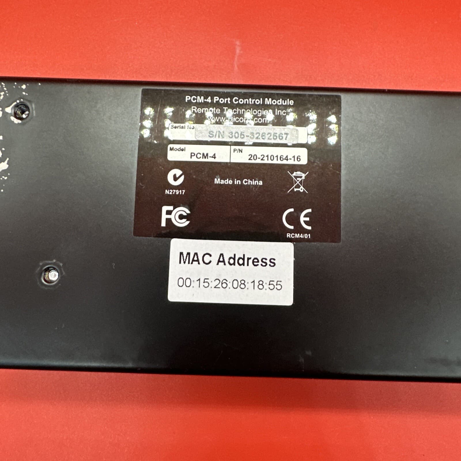 RTI 20-210164-16 PCM-4 Port Control Module - No Power Supply Expander - Image 6