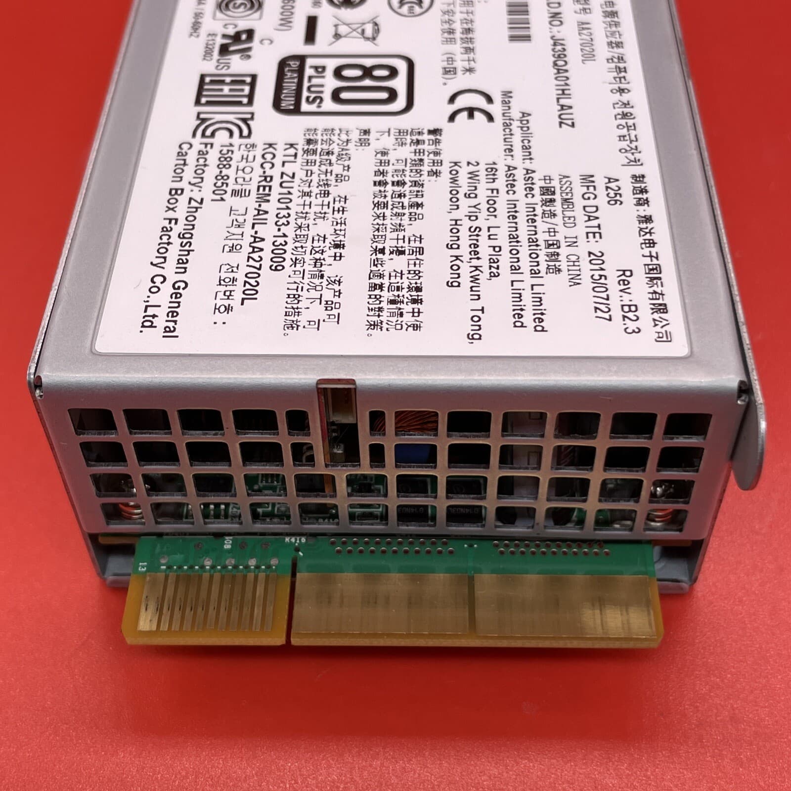 Oracle 7079395 600w Power Supply AA27020L For Oracle Rack 600 W Enterprise - Image 5