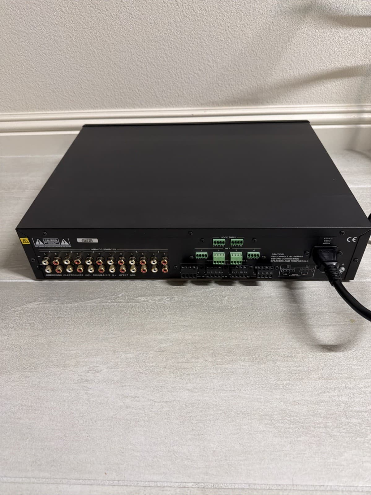 Crestron C2N-AMP-4X100 4 Room Audio System - Black Power Amplifier C2NAMP4X100 - Image 9