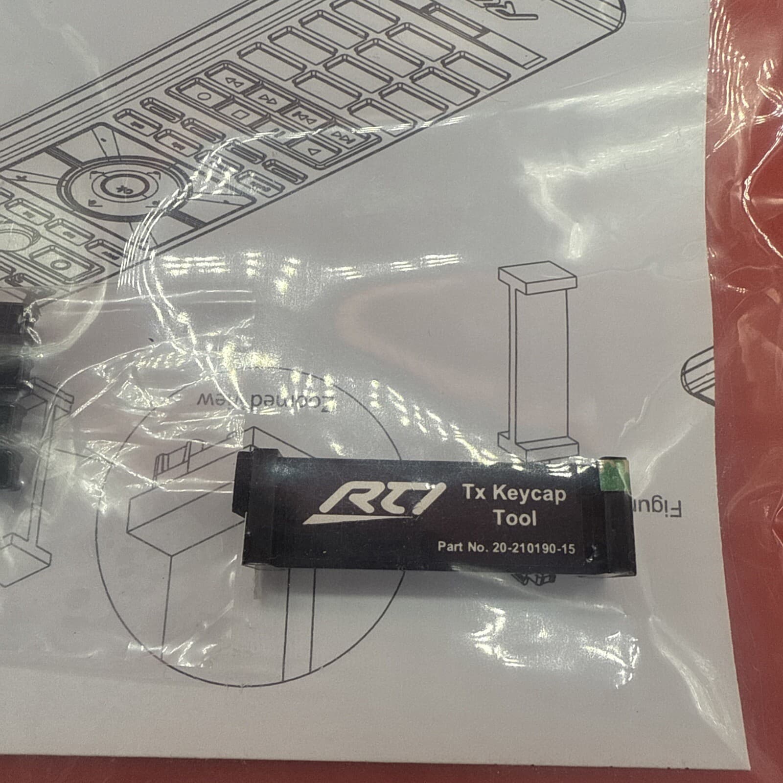 RTI 20-210190-15 Tx Keycap Tool For Remote Remote Control Black - Image 2