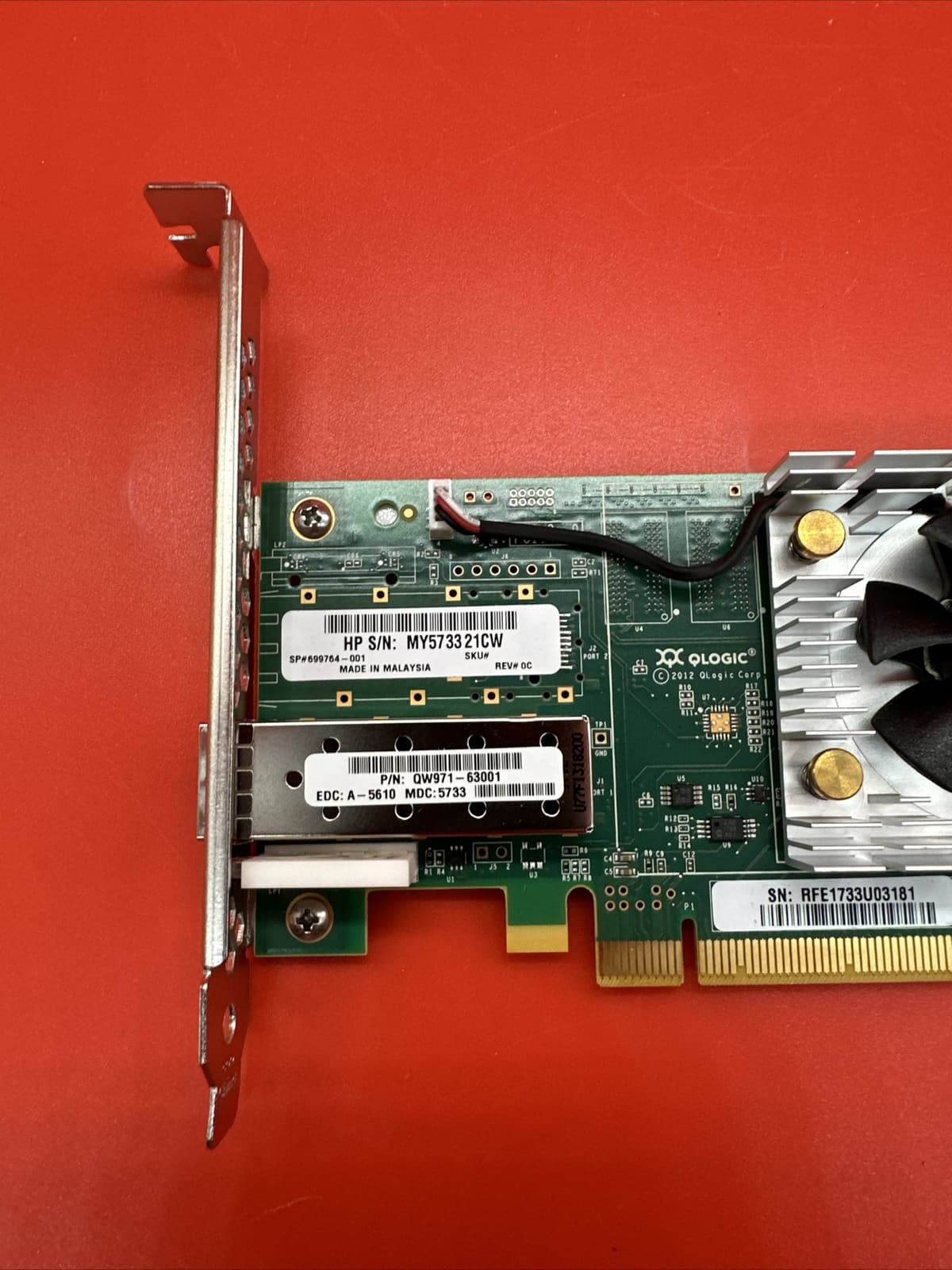 HP QW971A SN1000Q 699764-001 16Gb SFP SP FC Host Bus PCIe Full Height Adapter - Image 2