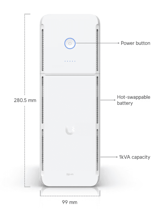 Ubiquiti UniFi UPS Tower UPS-Tower 1kVA 5 Backup Outlets 5 Surge Outlets Battery - Image 8