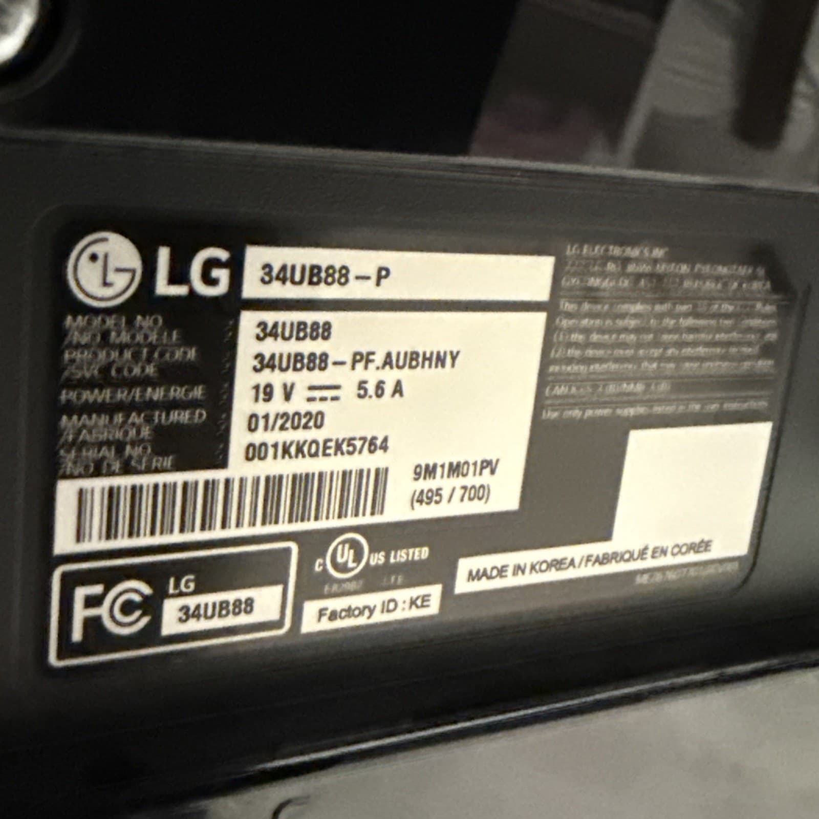 LG 34UB88 34" Ultra wide QHD 3440x1440 IPS Display Black 34UB88-P Widescreen - Image 5