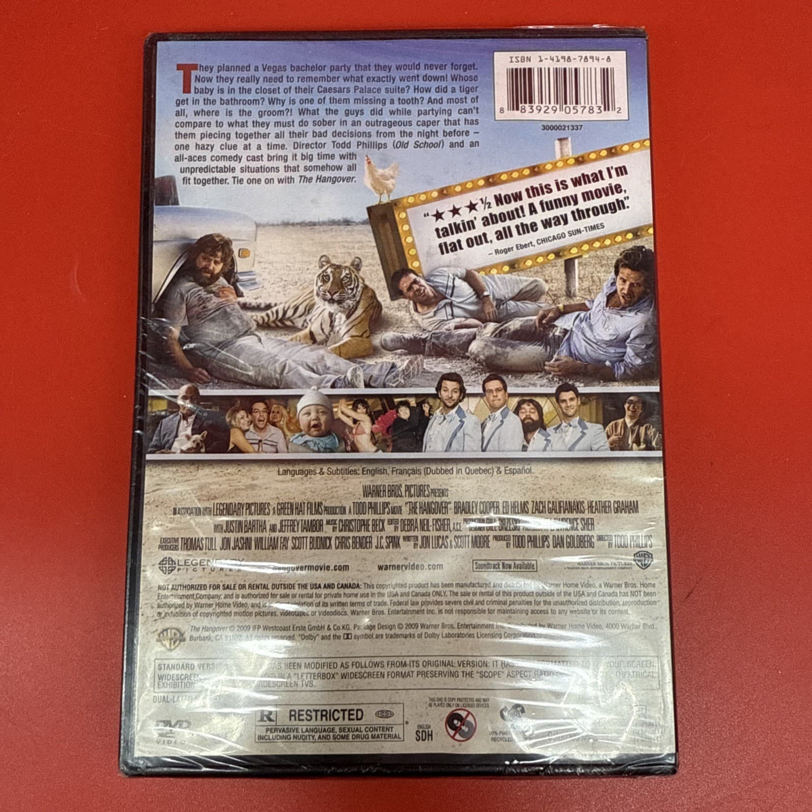 The Hangover (DVD, 2009) - Brand New Sealed Comedy Video Todd Phillips 100 min. - Image 3