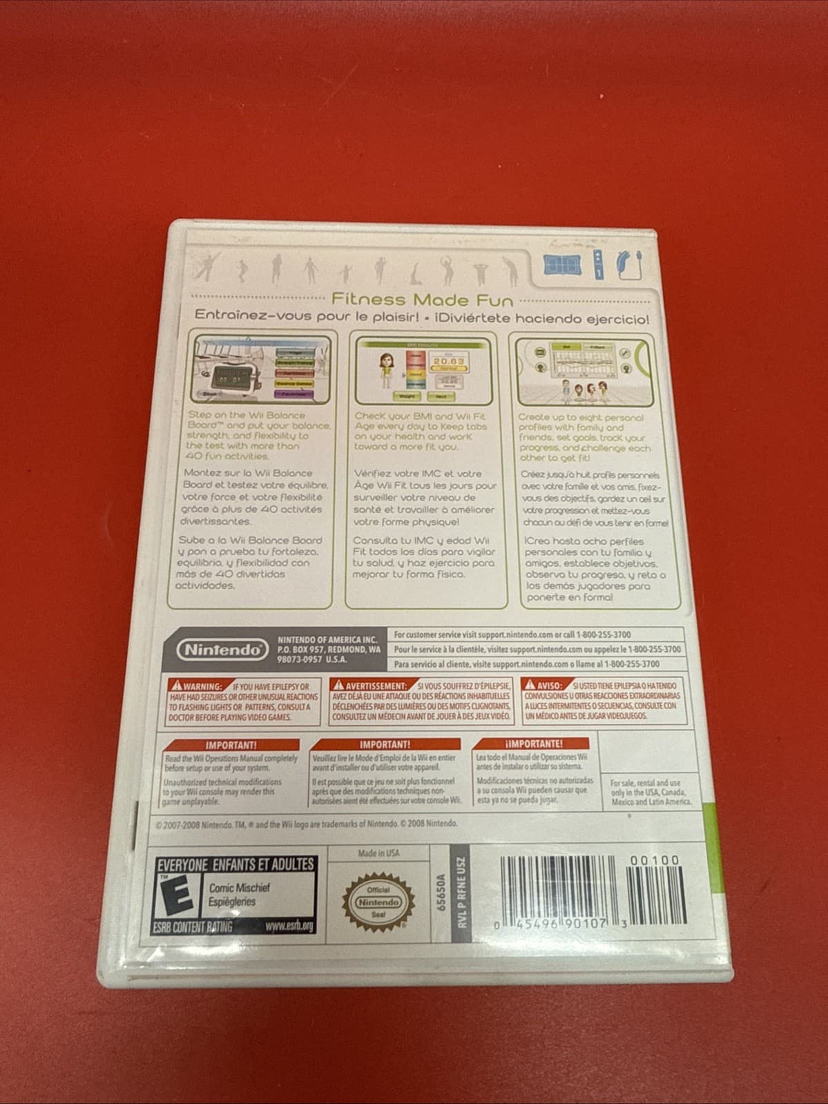 Wii Fit (Nintendo Wii, 2008) - Manual Included RVLRFNEUSA Fitness & Health - Image 3