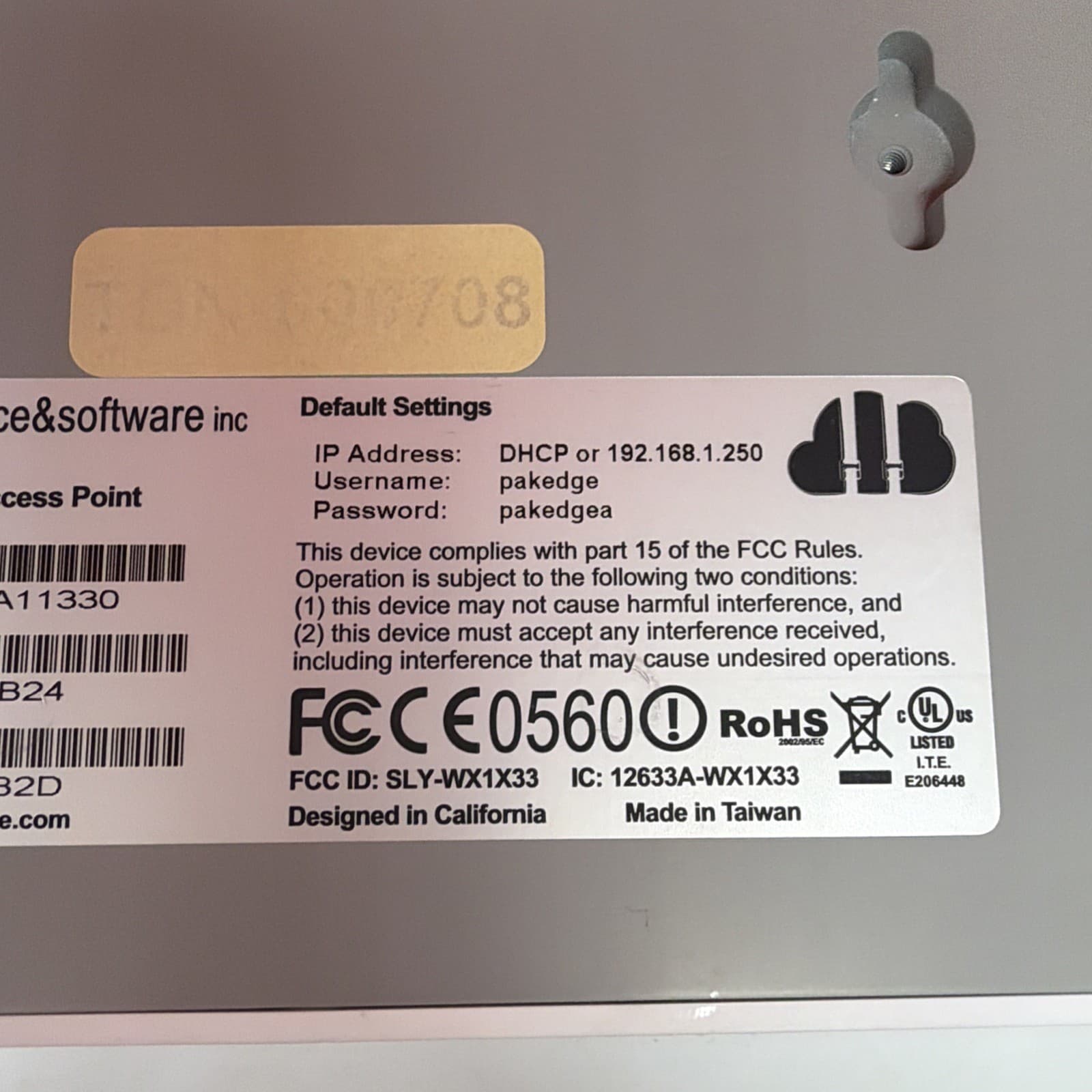 Pakedge WX-1 Wireless WiFi PoE Small-Business Access Point 802.11ac - Image 7