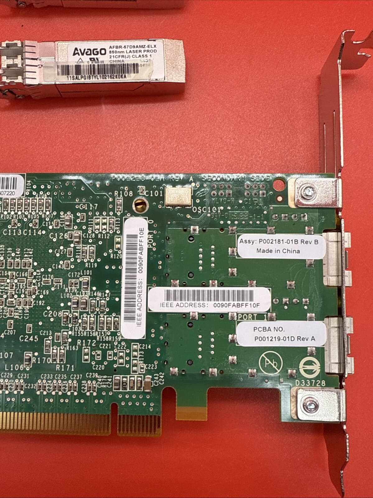 IBM Power8 577D 00E0806 8Gb 2 Port FC PCI-e Full Height HBA + SFP Transceivers - Image 7