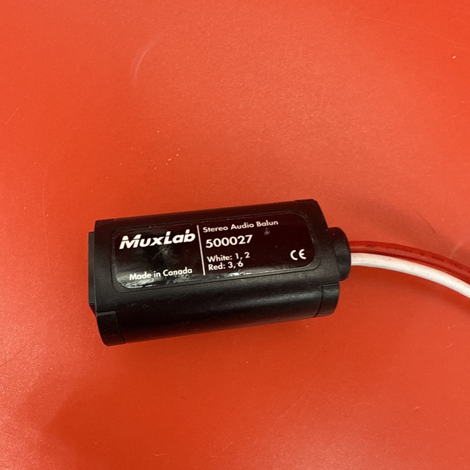 MuxLab 500027 Stereo To RJ45 Stereo Audio Balun Black RCA/Phono Male RJ-45 8 In - Image 2