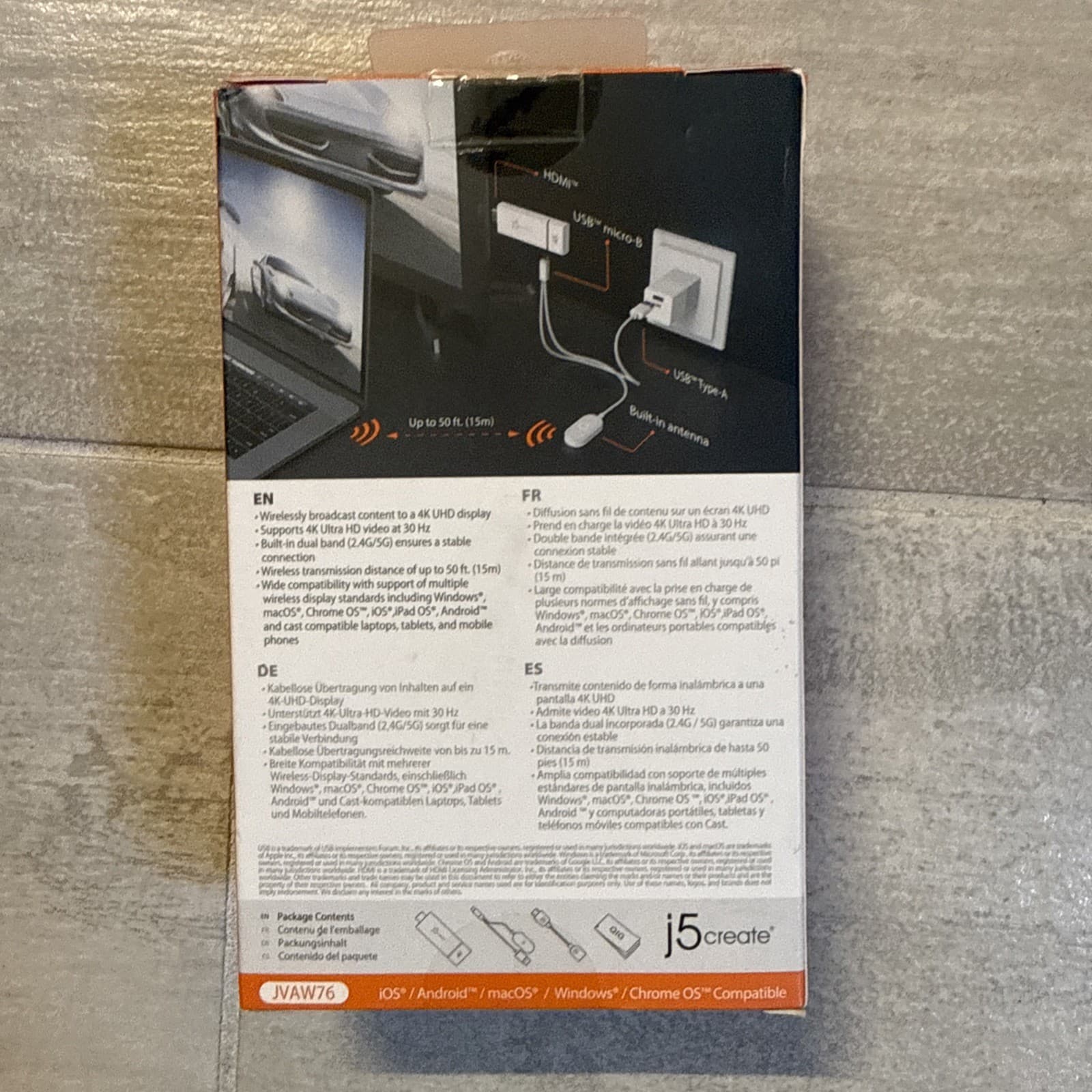 J5 Create Screen Cast 4k Wireless Display Adapter - Image 4
