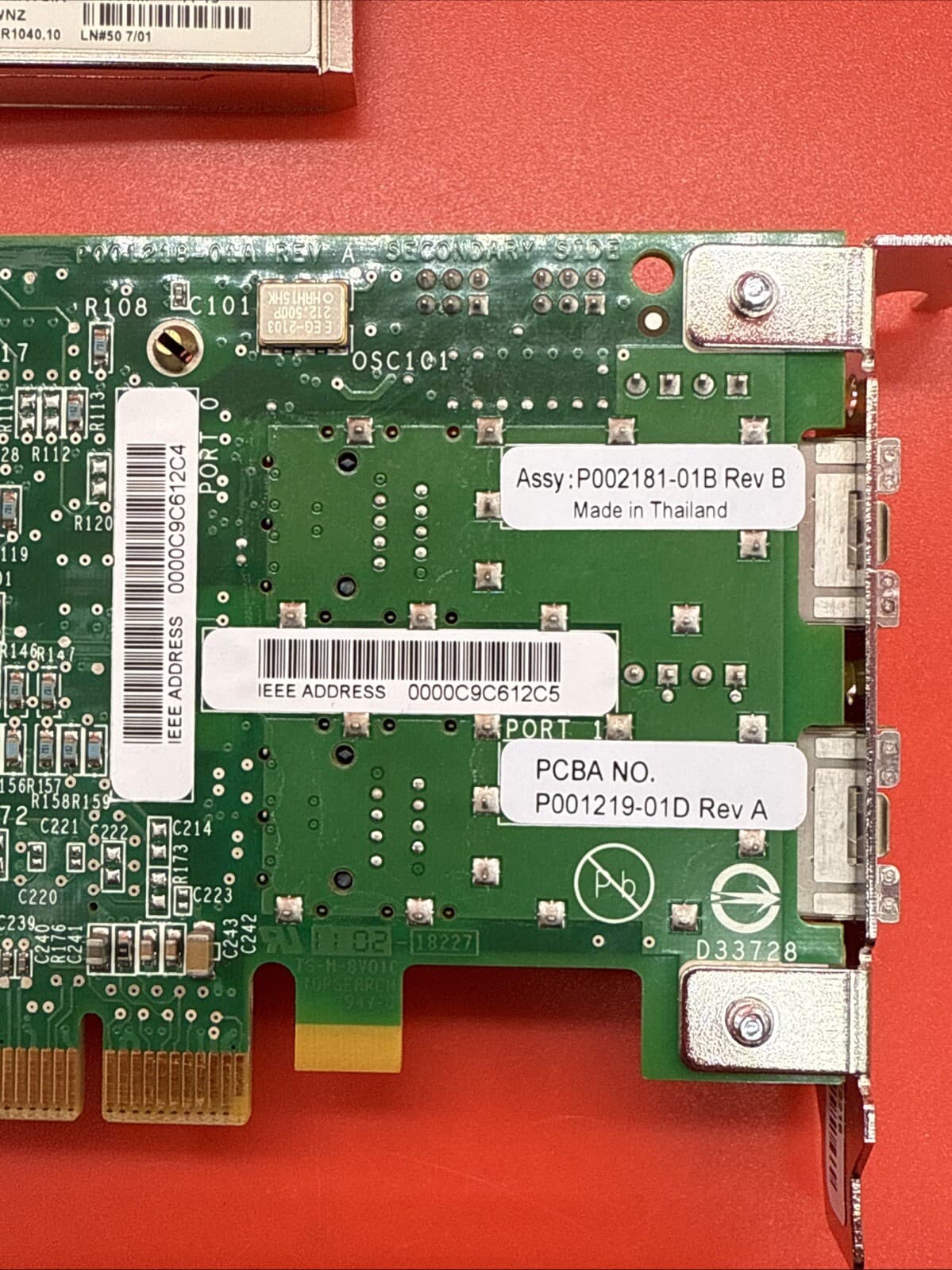 IBM Feature 577D 74Y2279 74Y2216 2Port 8GB FC Half Height HBA Adapter + 2 x SFP+ - Image 8