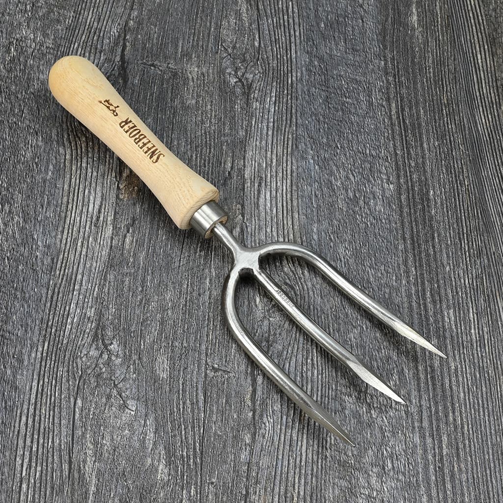 Sneeboer Round Tine Garden Hand Fork Stainless Steel Hand-Forged Digging NEW - Image 3