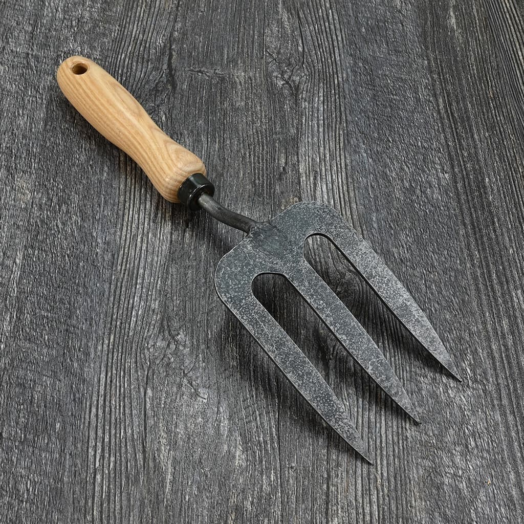DeWit Dutch Hand Fork Boron Steel Ash Handle Hand-Forged Digging NEW - Image 3