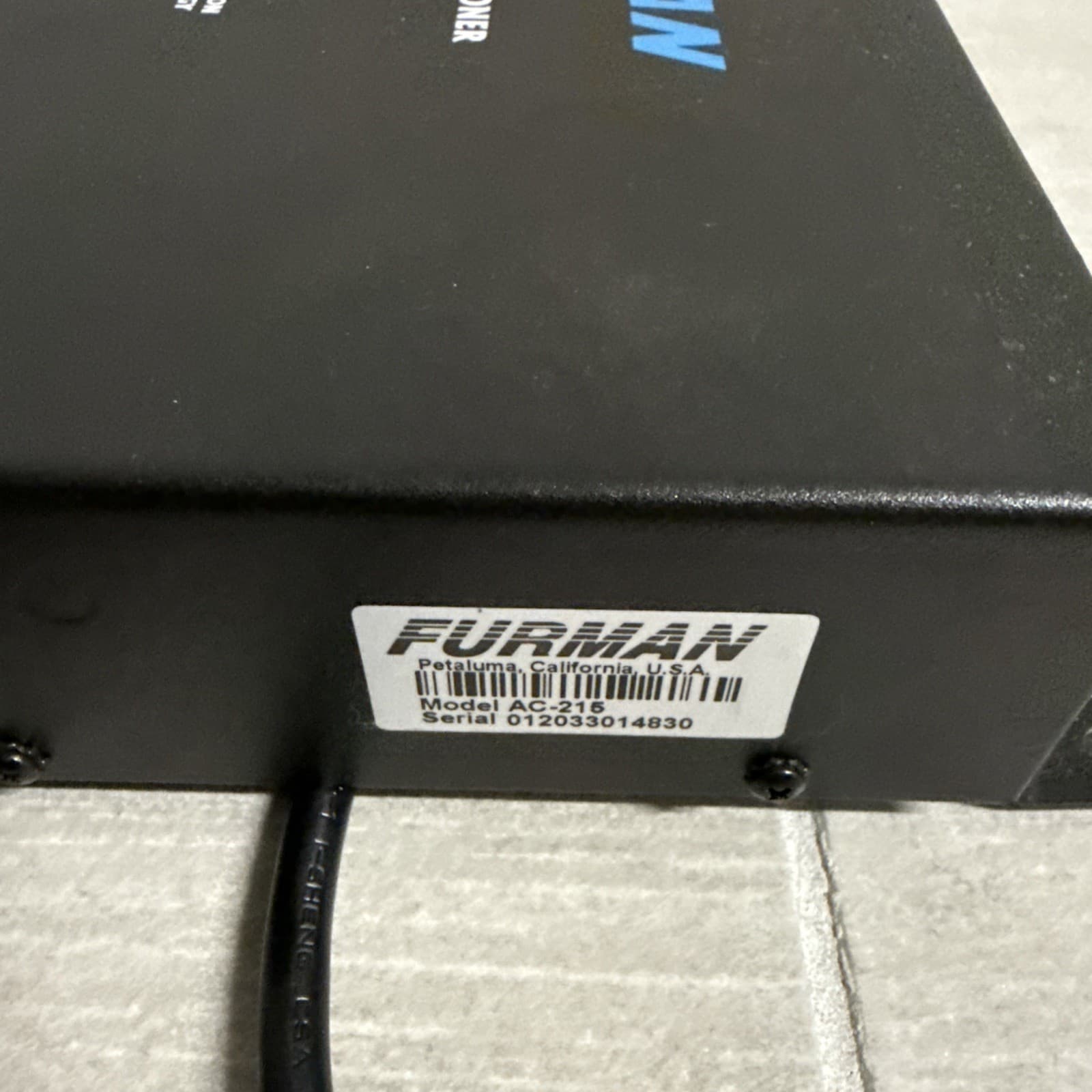 Furman AC-215 AC Power Conditioner, 120 VAC 60Hz 15A 1800W Max Output, 2 channel - Image 5