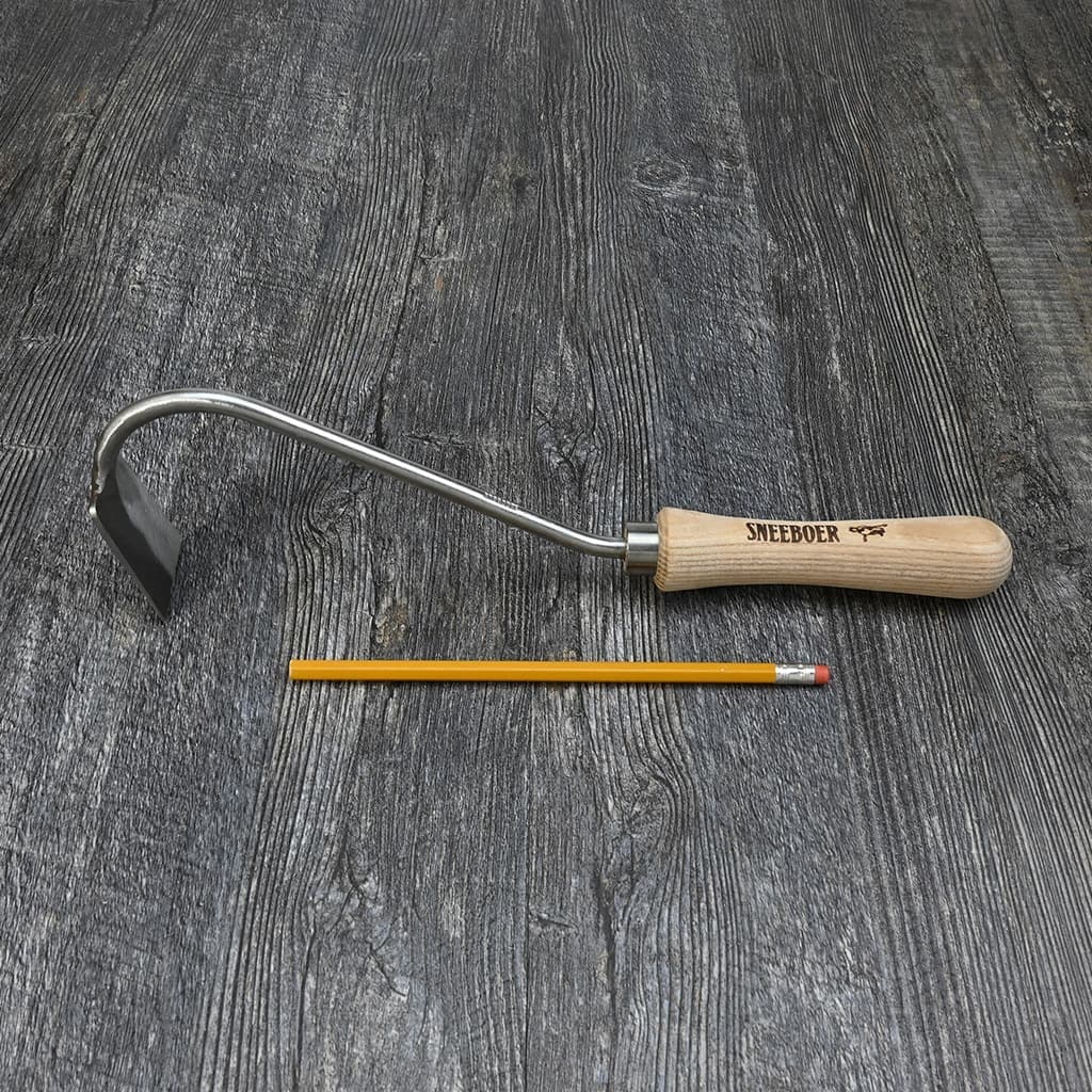 Sneeboer Narrow Hand Hoe Stainless Steel Hand-Forged Cherry Dutch NEW - Image 6
