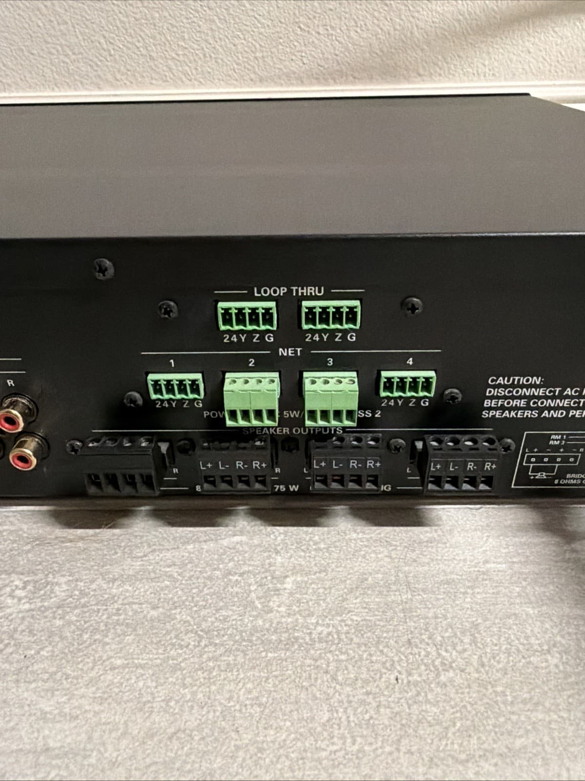 Crestron C2N-AMP-4X100 4 Room Audio System - Black Power Amplifier C2NAMP4X100 - Image 12