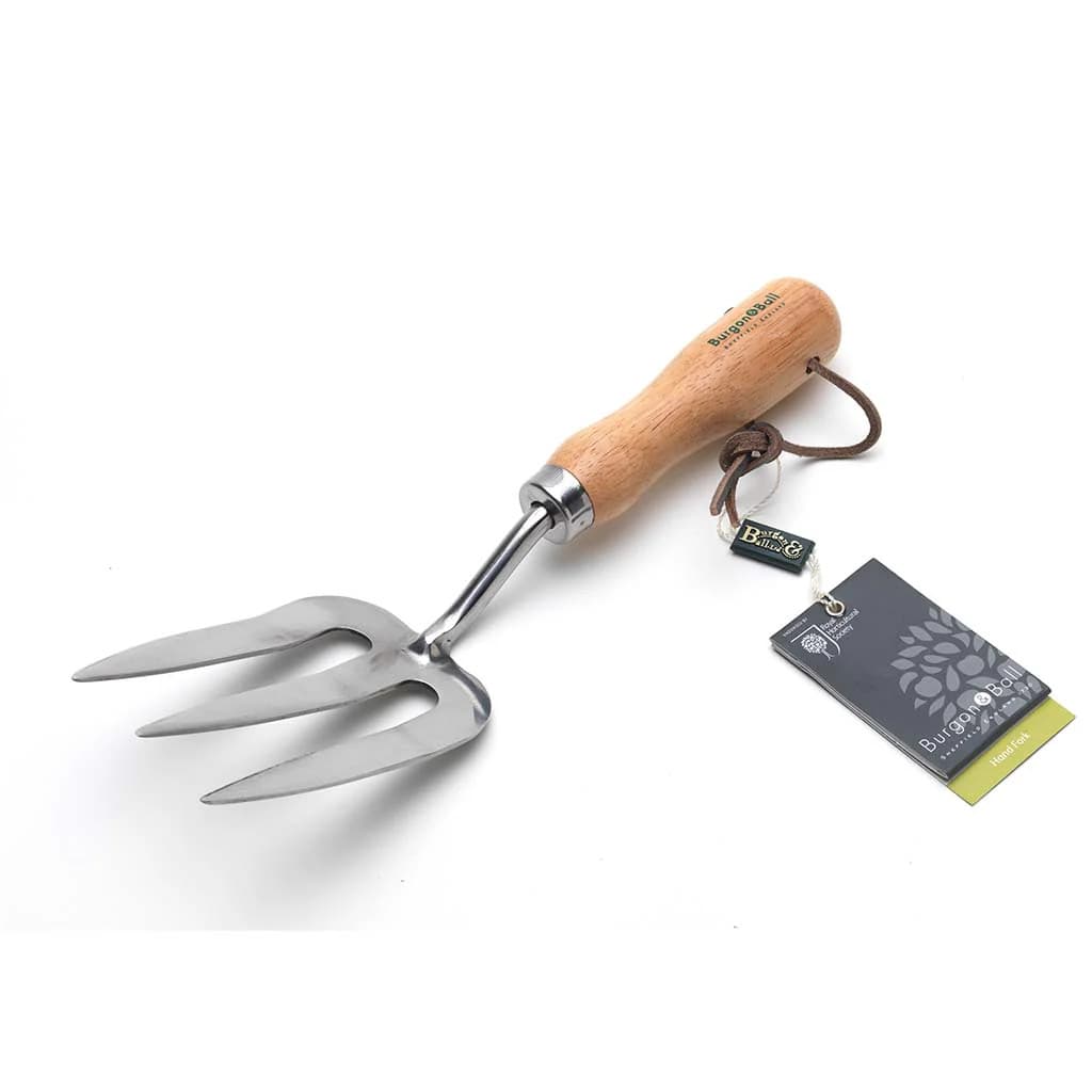 Burgon & Ball Garden Hand Fork Stainless Steel Digging British NEW