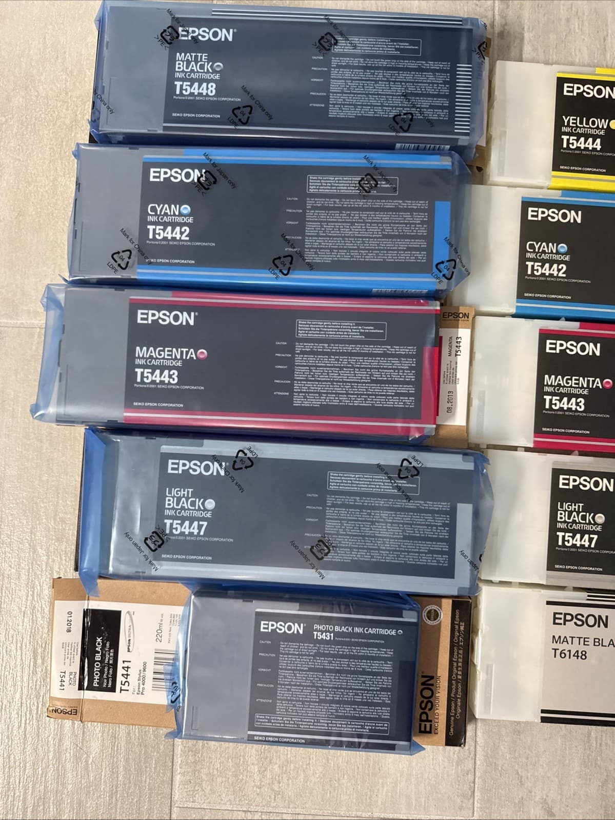 Epson Stylus Pro 4000 13 Empty Ink Cartridges OEM Genuine/Original For Epson - Image 2