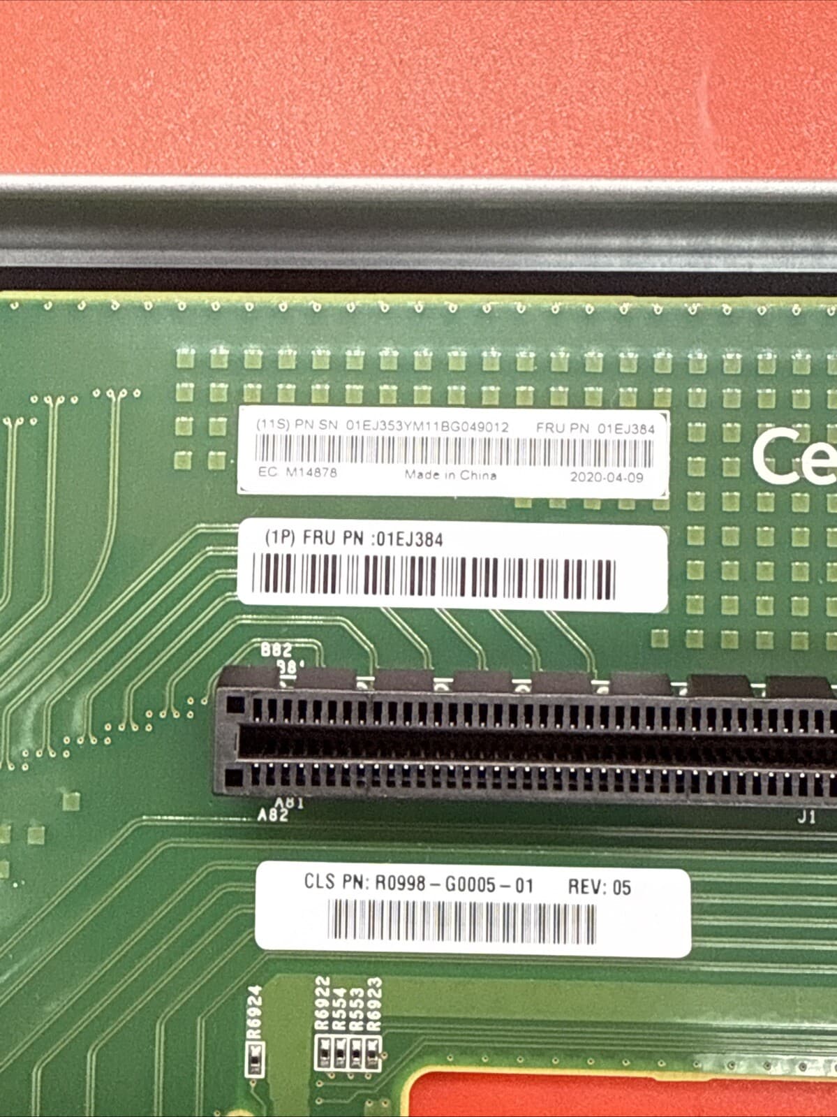 IBM 01EJ384 01EJ353 R0998-G0005-01 Riser Card - Image 4