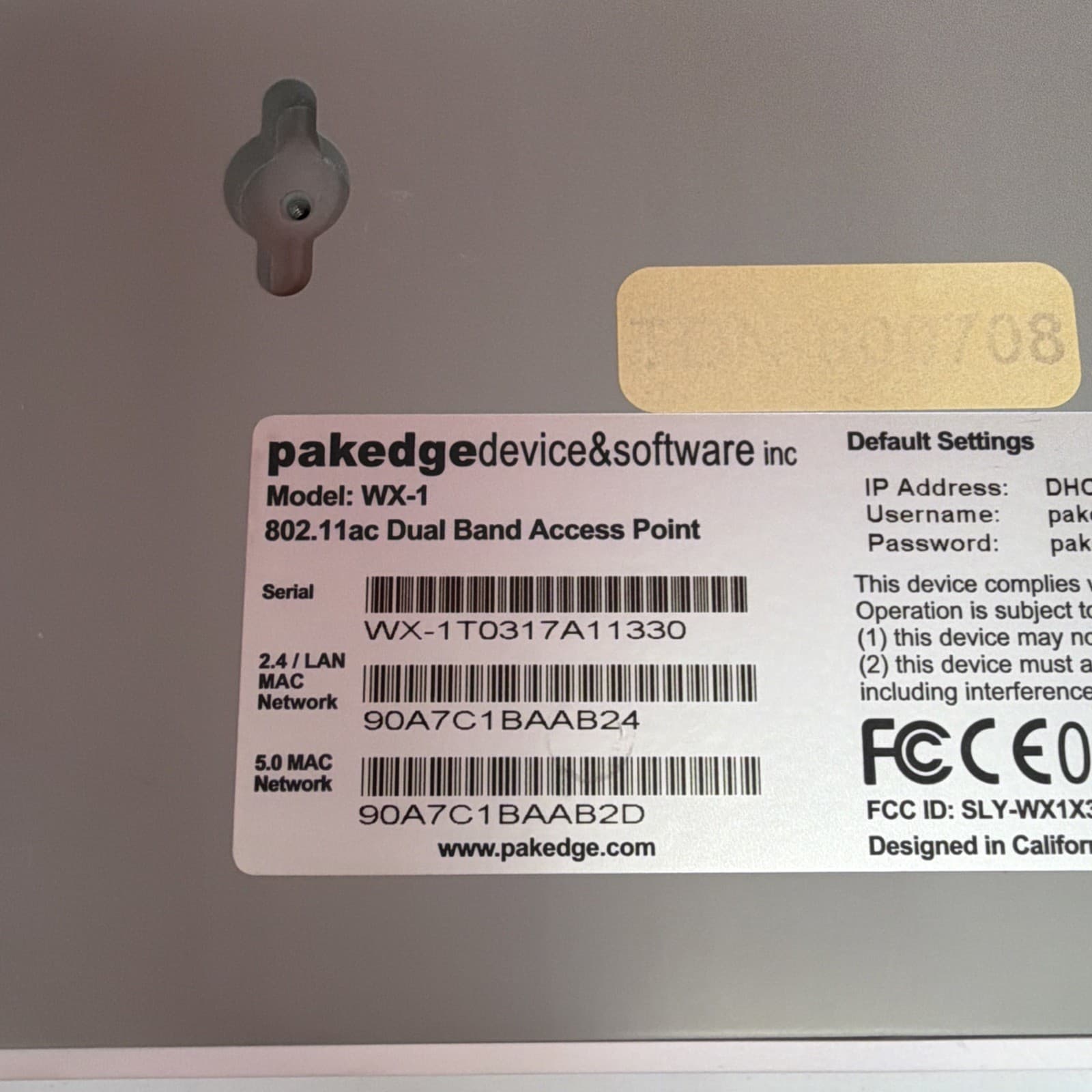 Pakedge WX-1 Wireless WiFi PoE Small-Business Access Point 802.11ac - Image 6