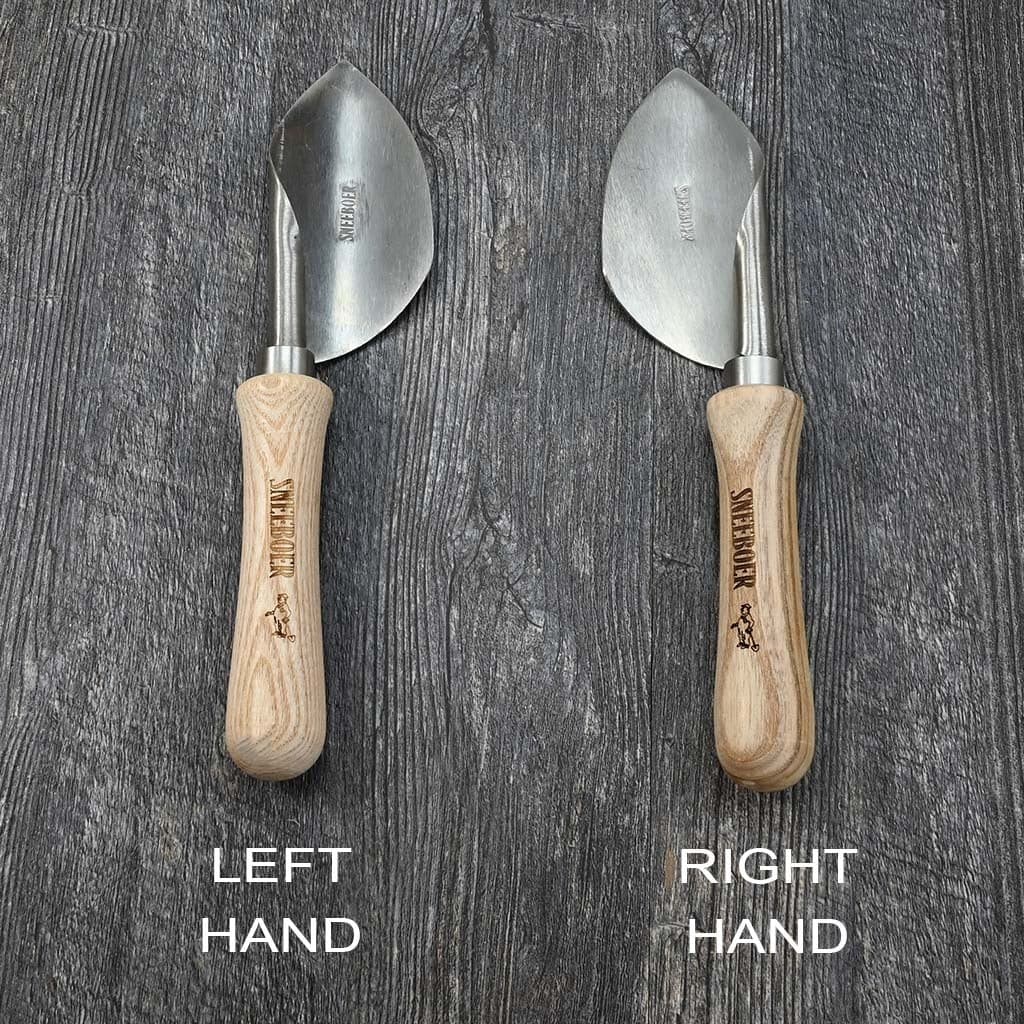Sneeboer Potting Trowel Stainless Steel Hand-Forged Right Hand - Ash Handle NEW - Image 3