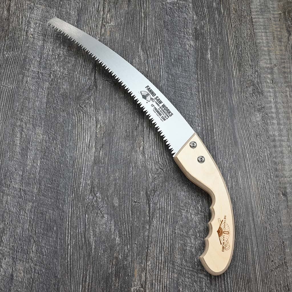 Fanno Saw Works Fanno 13" Curved Blade Pruning Saw Wood Handle Cutting USA NEW - Image 2