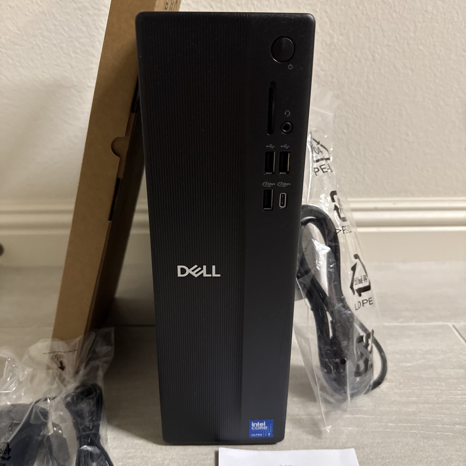 Dell Slim SFF Windows 11 Intel Ultra 7 265 16GB 1TB SSD PC ECS1250 Desktop Black - Image 2