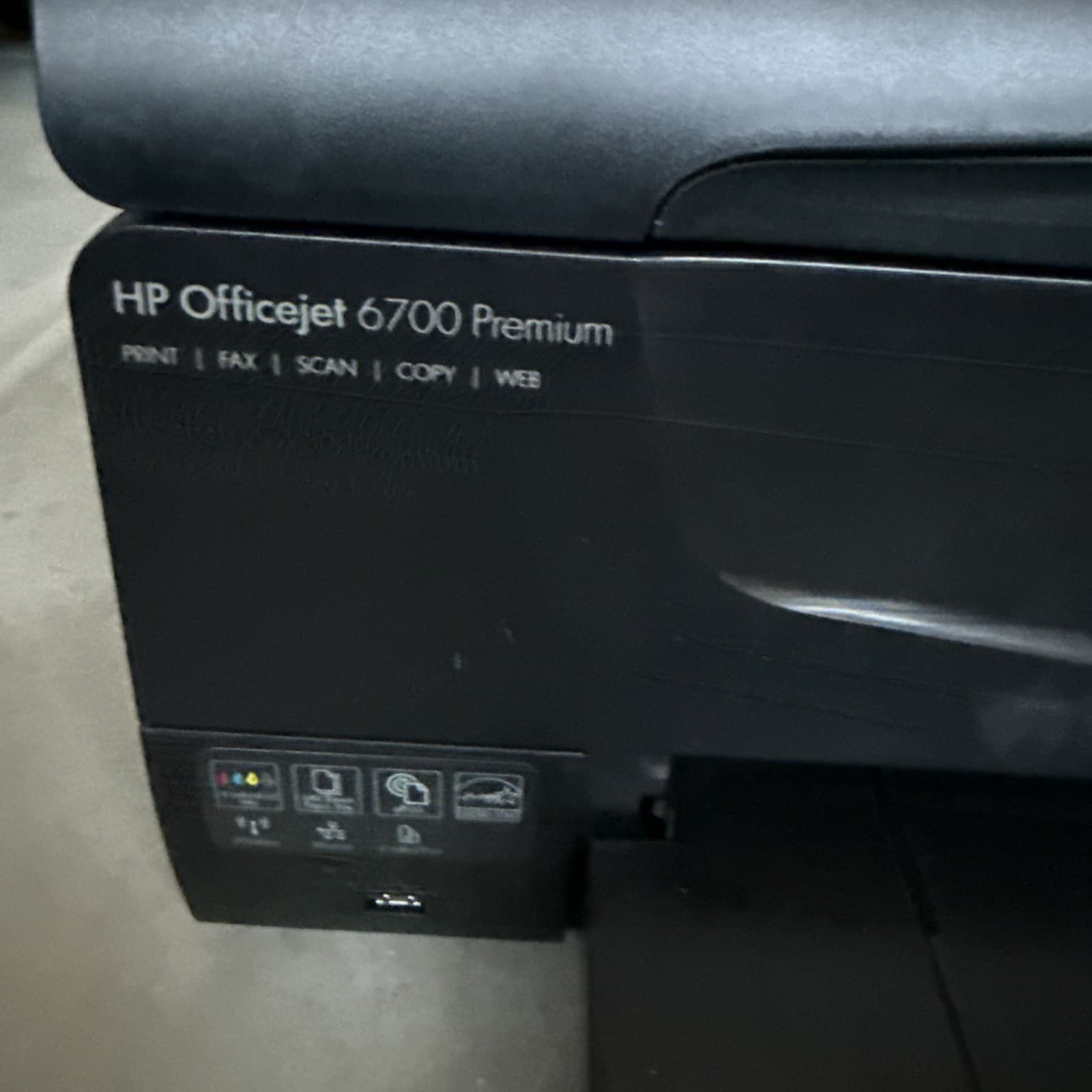 HP OfficeJet 6700 Premium H711n All-in-One Thermal Inkjet Color Printer - Black - Image 3