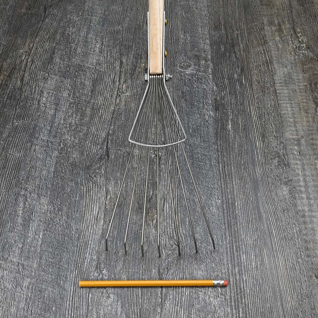 Sneeboer Leaf Rake 7-Tine Stainless Steel Hand-Forged Soil Dutch NEW - Image 4