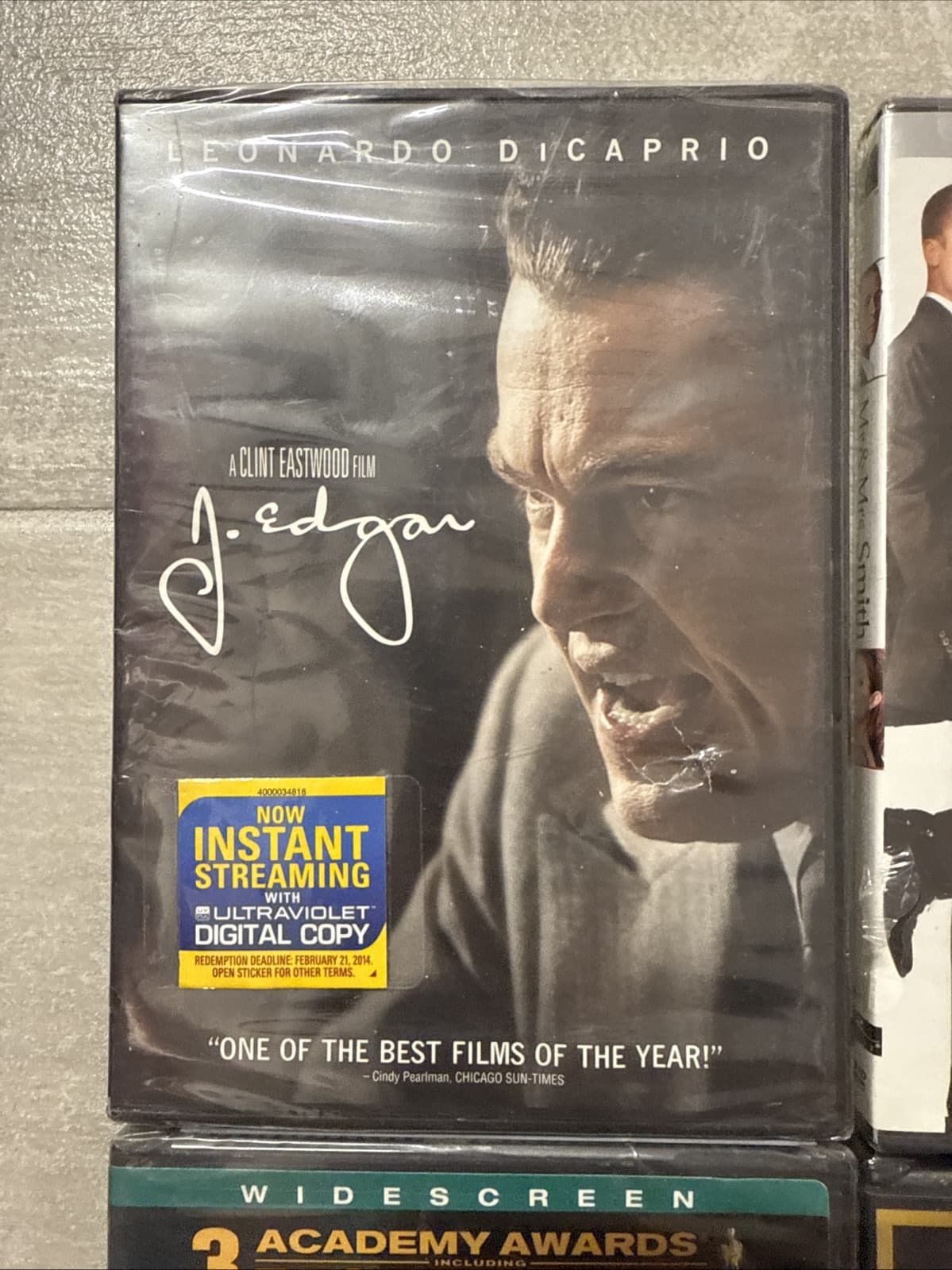 Lot Of 4 Action J. Edgar Mr & Mrs Smith Crash The Fighter - Brand New Sealed - Image 2