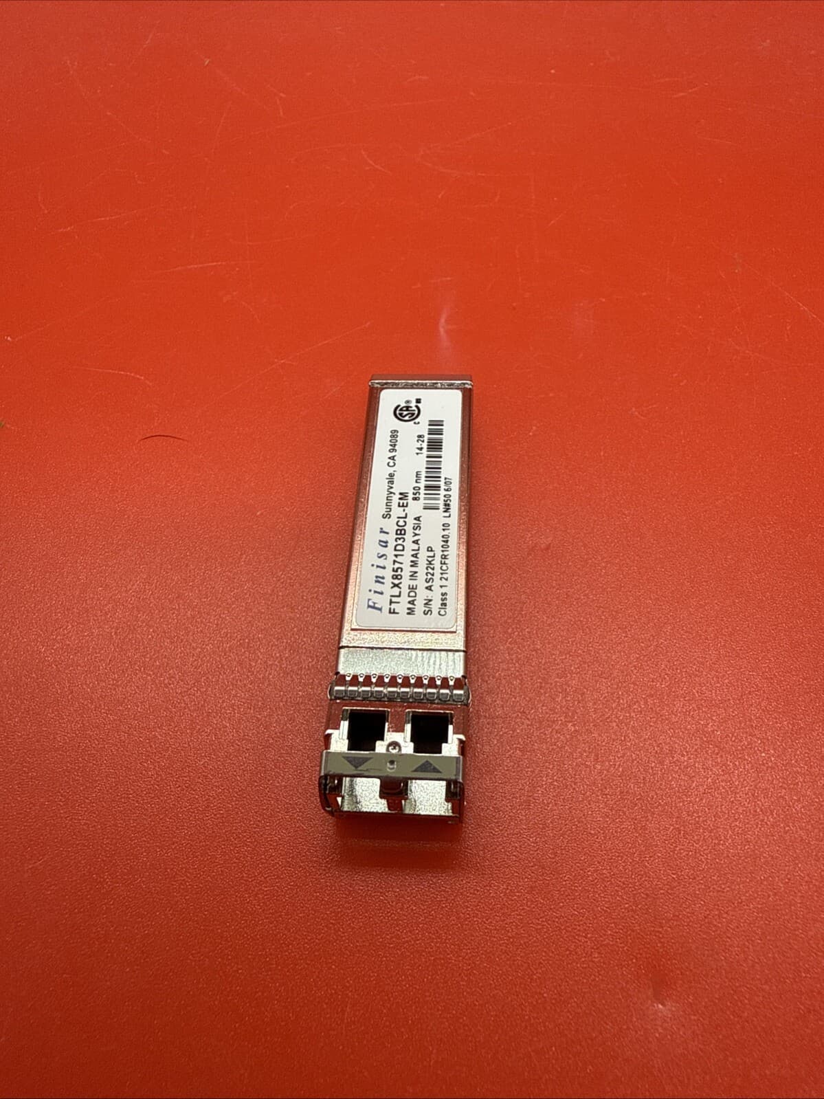 Finisar FTLX8571D3BCL-EM 10G 10GBASE-SR 850 NM MM SFP+ Transceiver Universal - Image 2