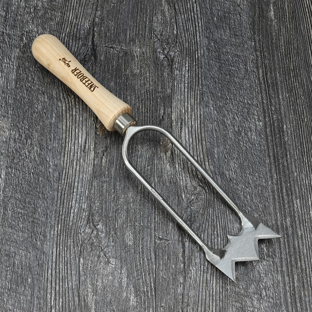 Sneeboer Royal Dutch Hand Hoe Stainless Steel Hand-Forged Cherry NEW - Image 3