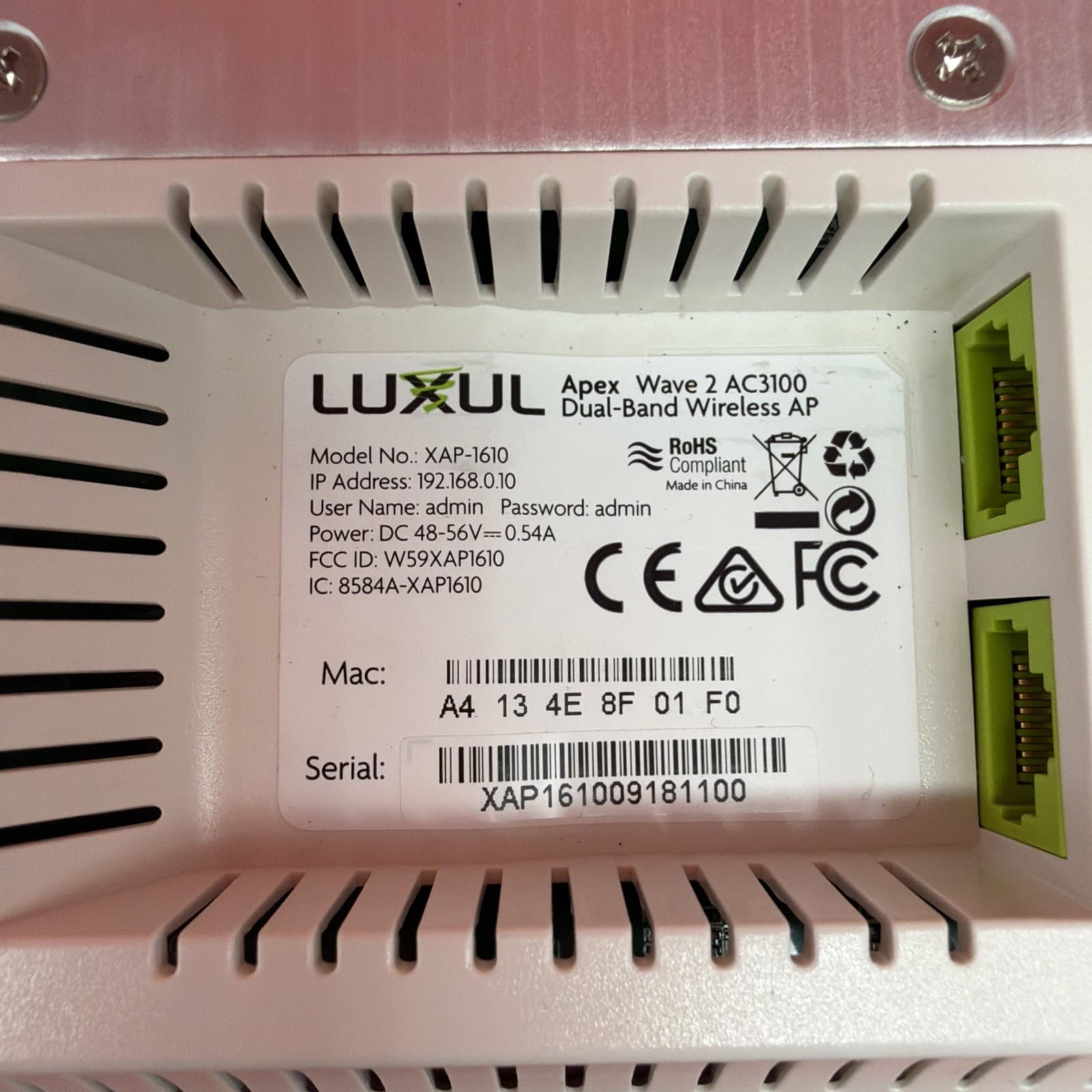 Luxul XAP1610 Apex Wave 2 AC3100 Dual-Band Access Point - Image 3