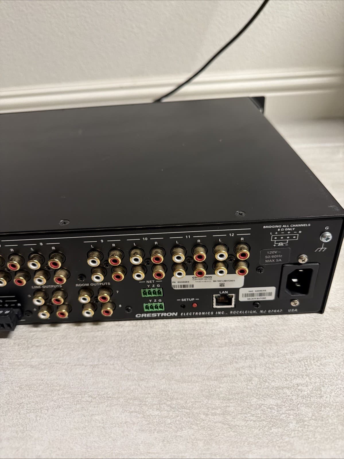 Crestron C2N-AMP-6X100 12 Channel Audio System Black C2NAMP6X100 Digital DIN - Image 21