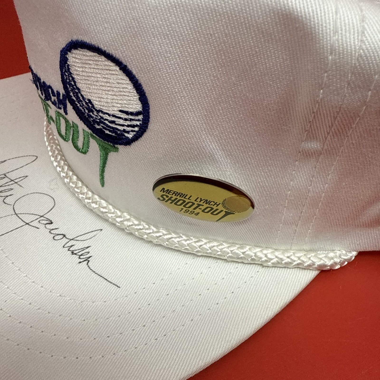 Merrill Lynch Shoot-out PGA Golf Tour Signed Hats John Daly Peter Jacobsen - Image 4