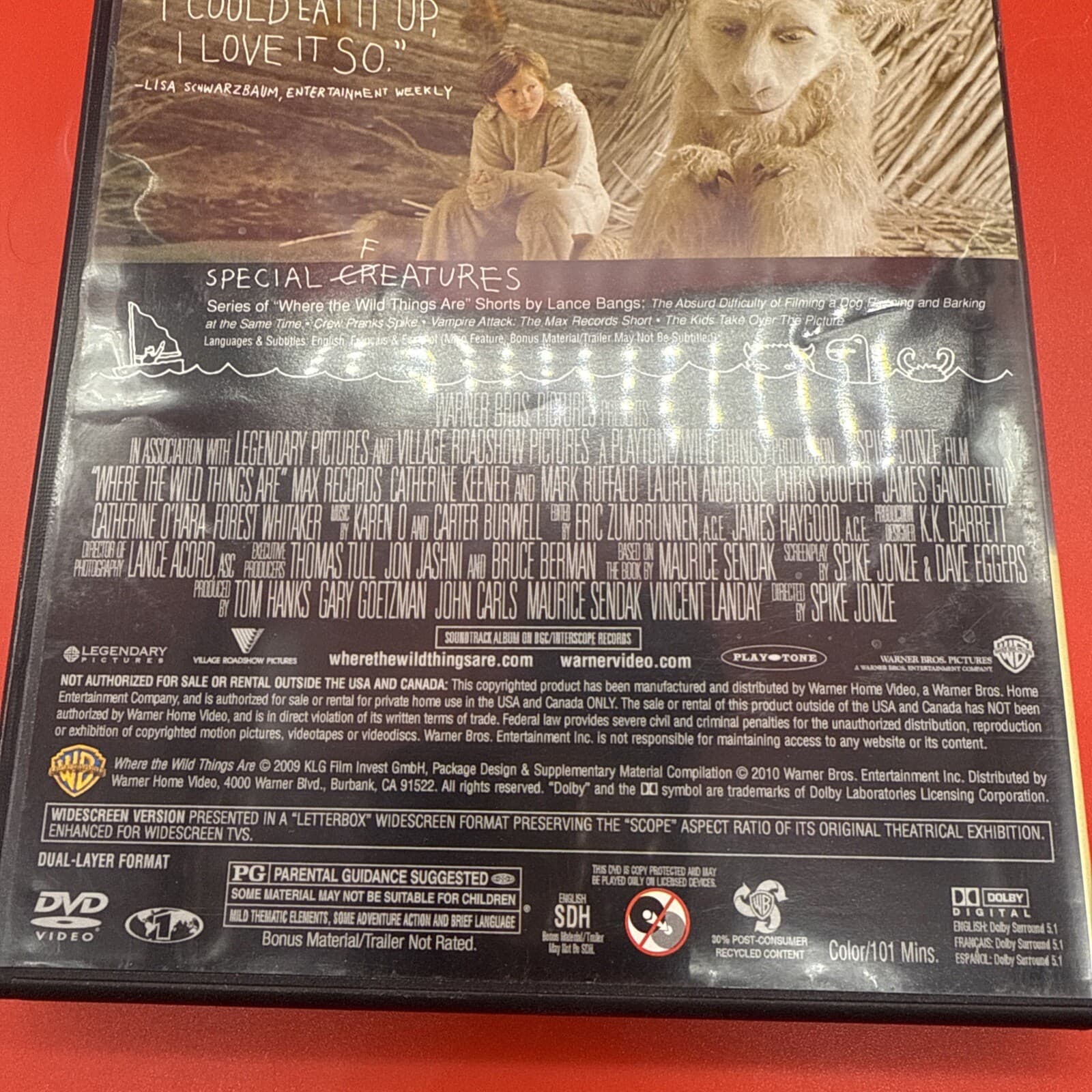 Where the Wild Things Are (DVD, 2009) Family Spike Jonze English 101 min. PG - Image 4