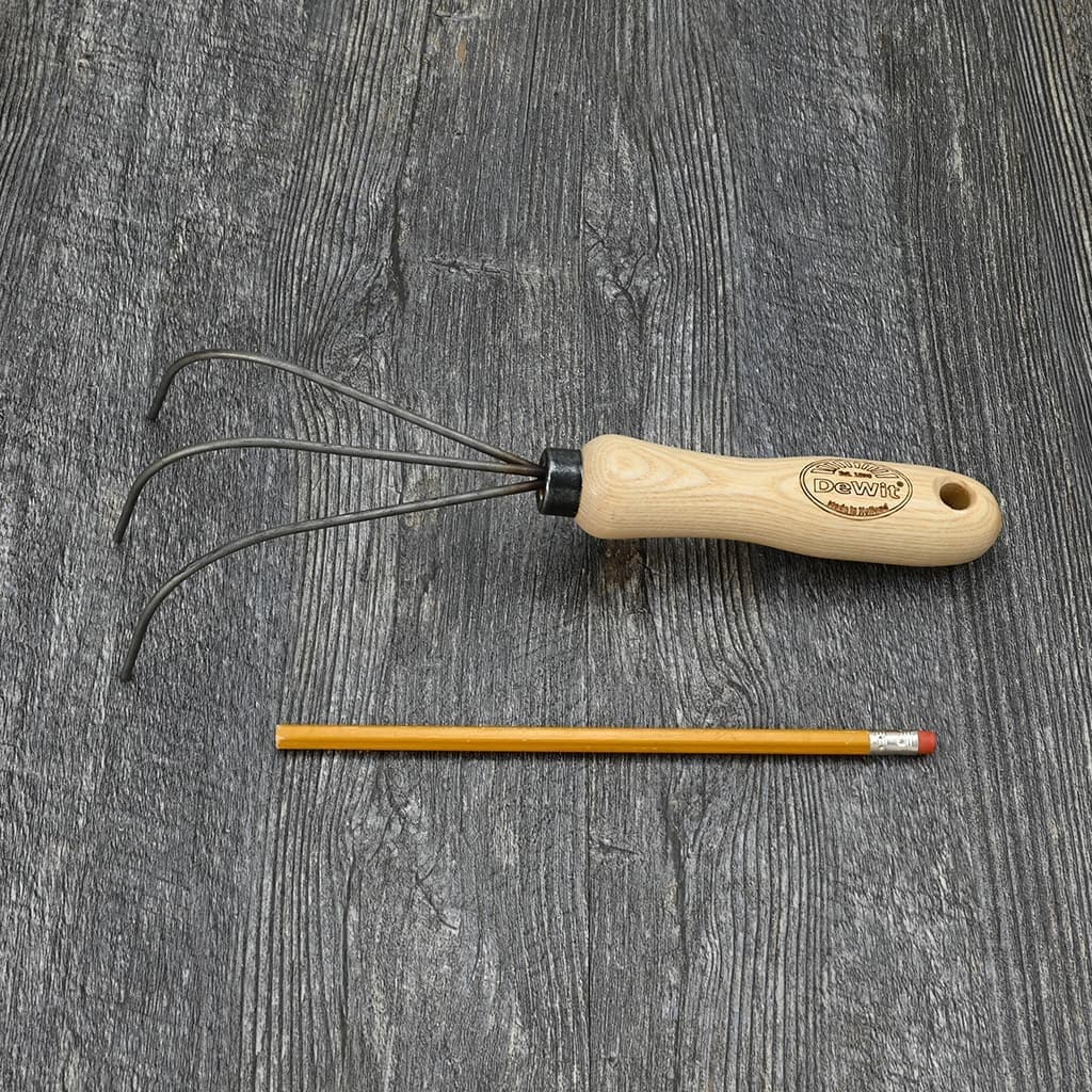 DeWit Spring Tine Cultivator Garden Rake Boron Steel Ash Handle Hand-Forged NEW - Image 4