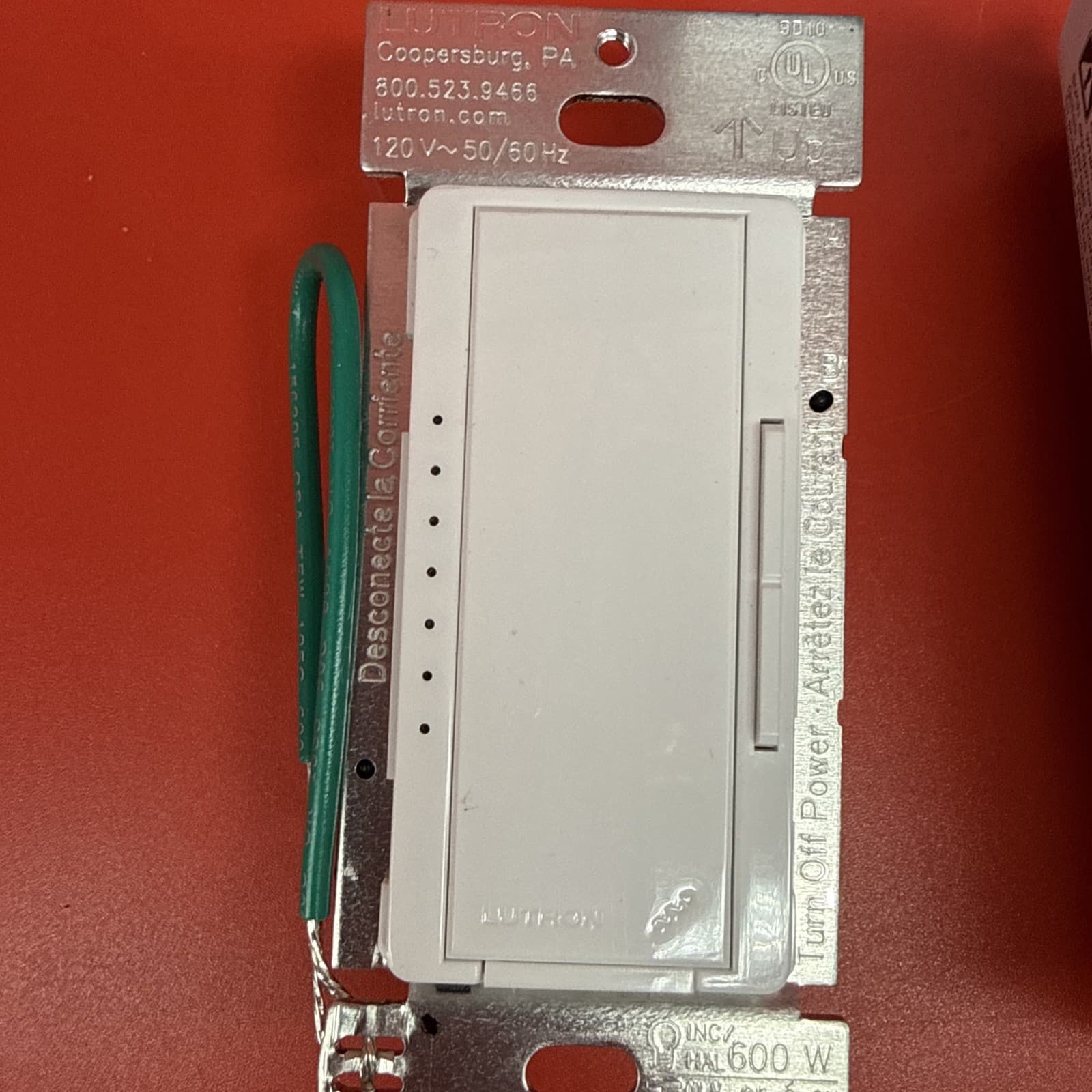 Lutron RRD-6CL-WH Radio Ra2 RadioRA RA Dimmer - White Lighting Controller - Image 3