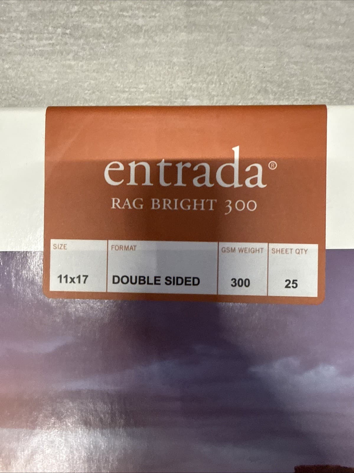 Moab Entrada Rag Bright 300, 100% Cotton Fine Art 11x17 Inkjet Paper, 2-Sided 20 - Image 2