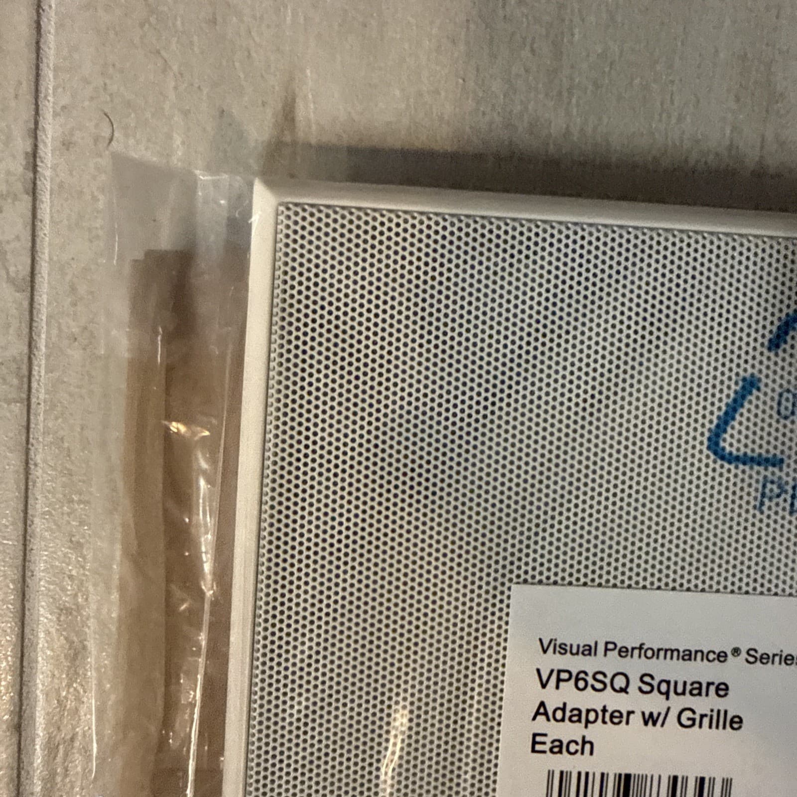 Sonance - VP6SQ Square Adapter & Grille Single Paintable White NEW!! 6.5" - Image 6