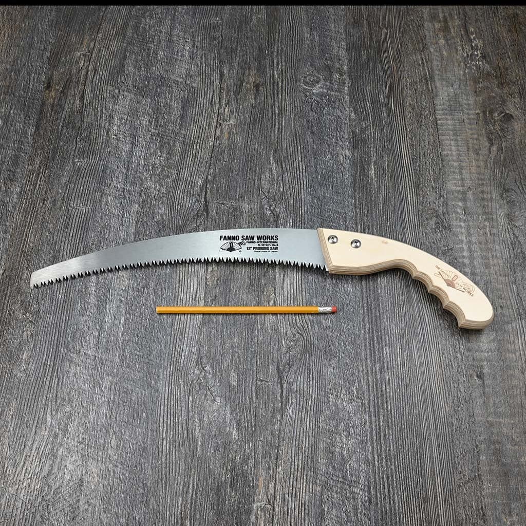 Fanno Saw Works Fanno 13" Curved Blade Pruning Saw Wood Handle Cutting USA NEW - Image 4