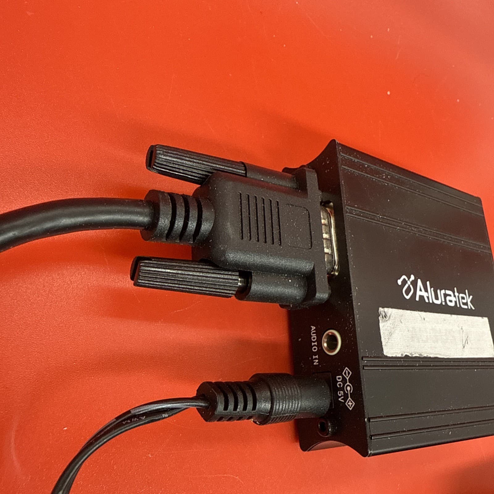 Aluratek VGA To HDMI 1080p Adapter With Audio AVH100F Black DVI-A Male - Image 4