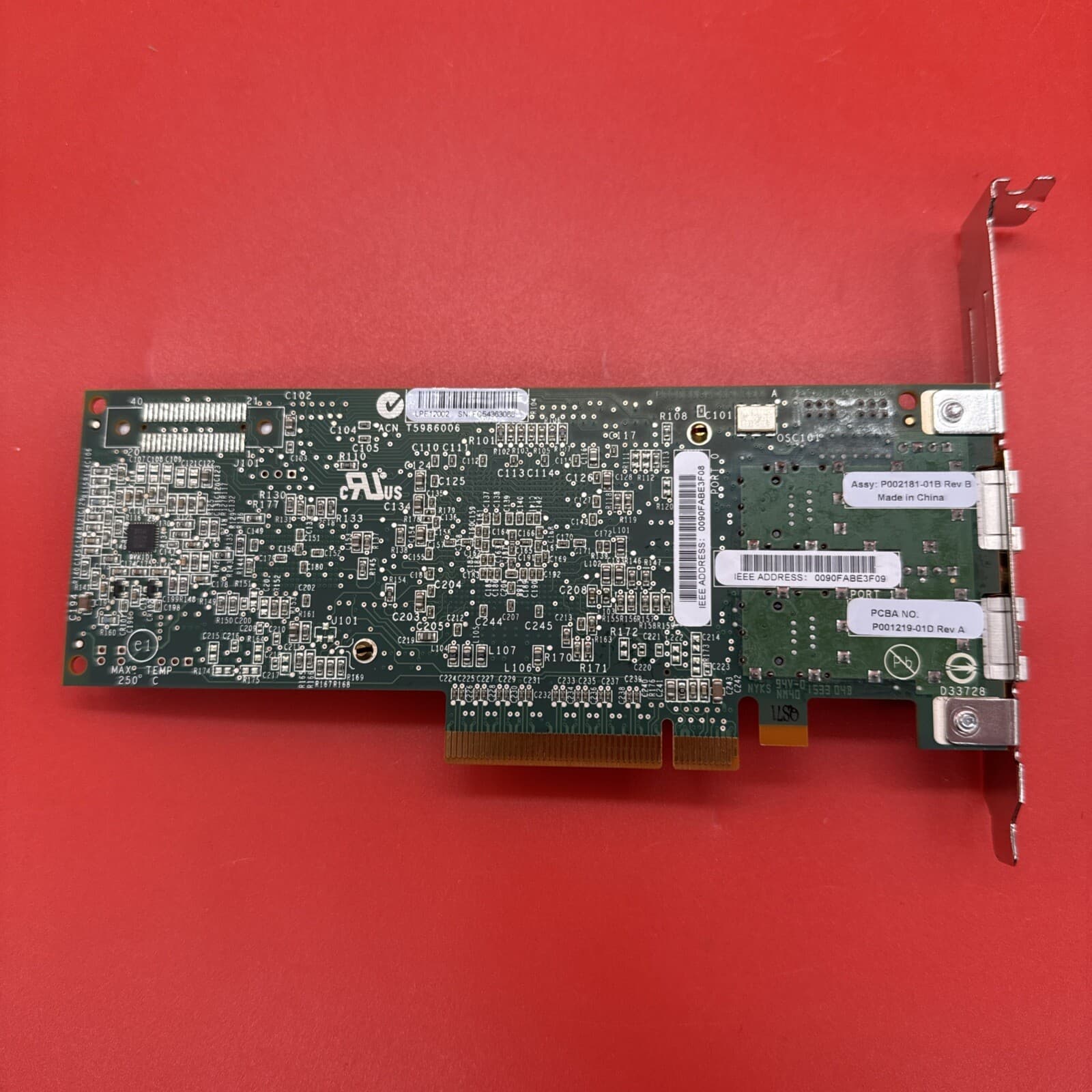 IBM 577D 00E0806 D77161 LPE12002 2P 8Gb FC FH HBA Adapter - Image 6