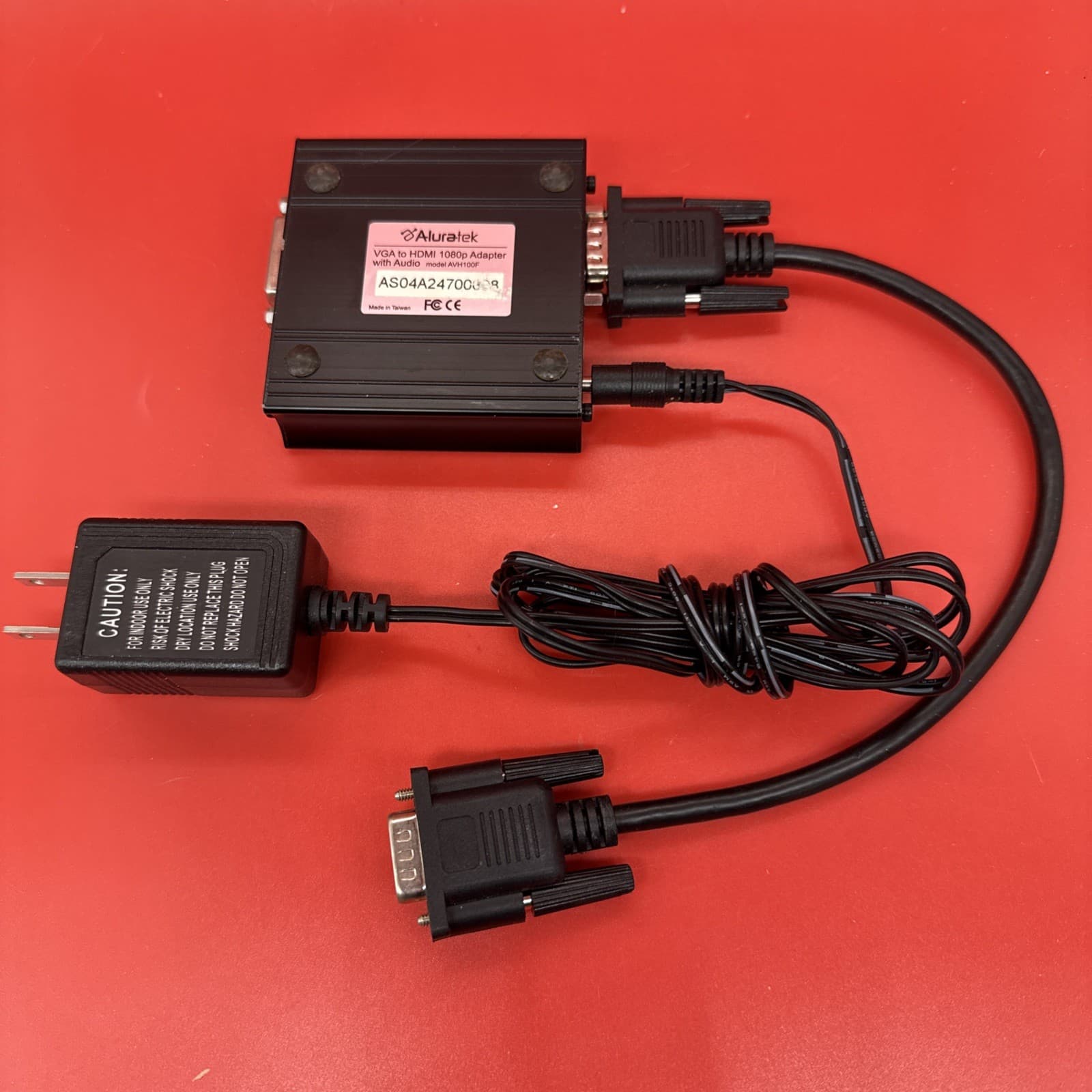 Aluratek VGA To HDMI 1080p Adapter With Audio AVH100F Black DVI-A Male - Image 6