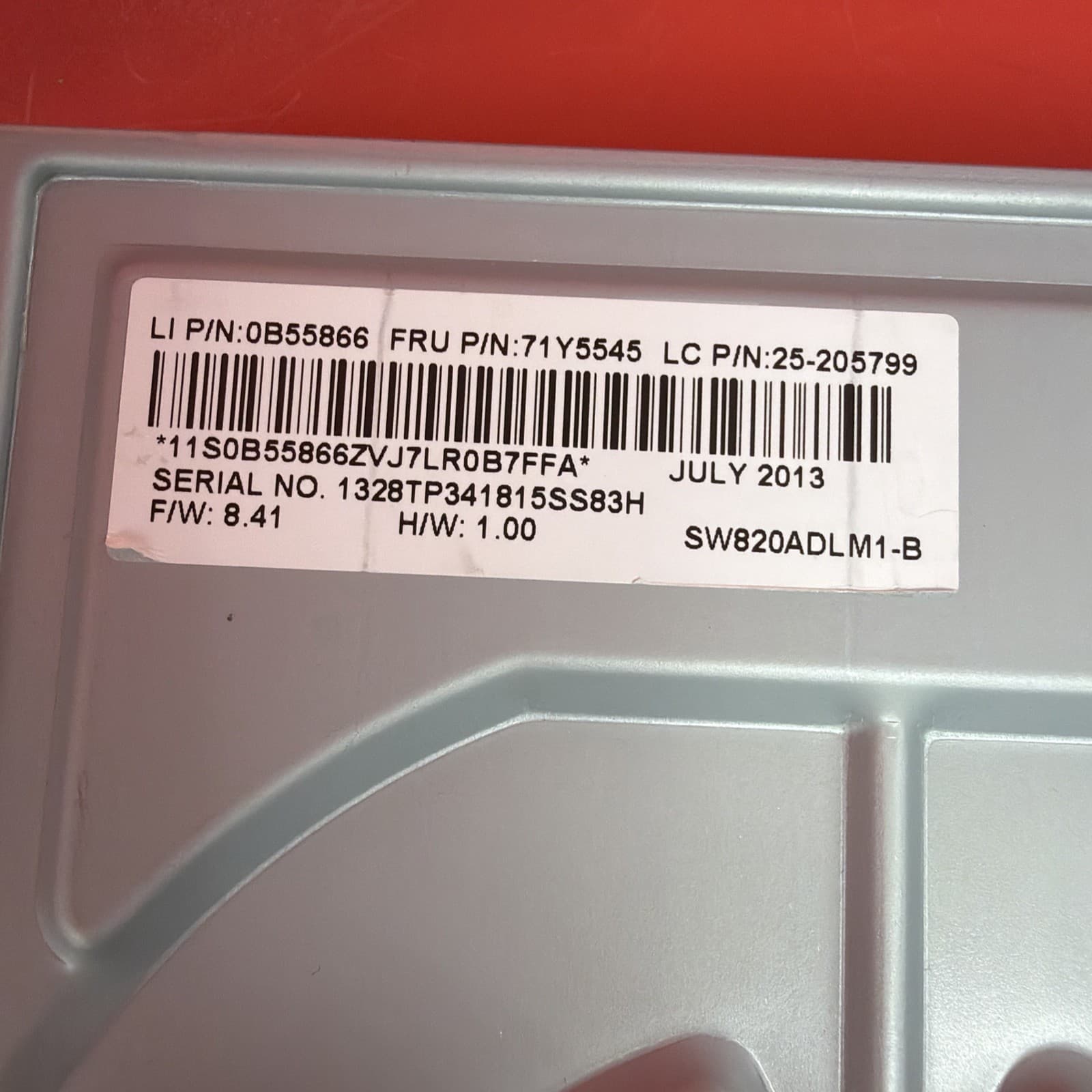 LENOVO 71Y5545 SDX0F17038 5.25 SATA SUPER MULTI DVD WRITER MODEL M700 - Image 4